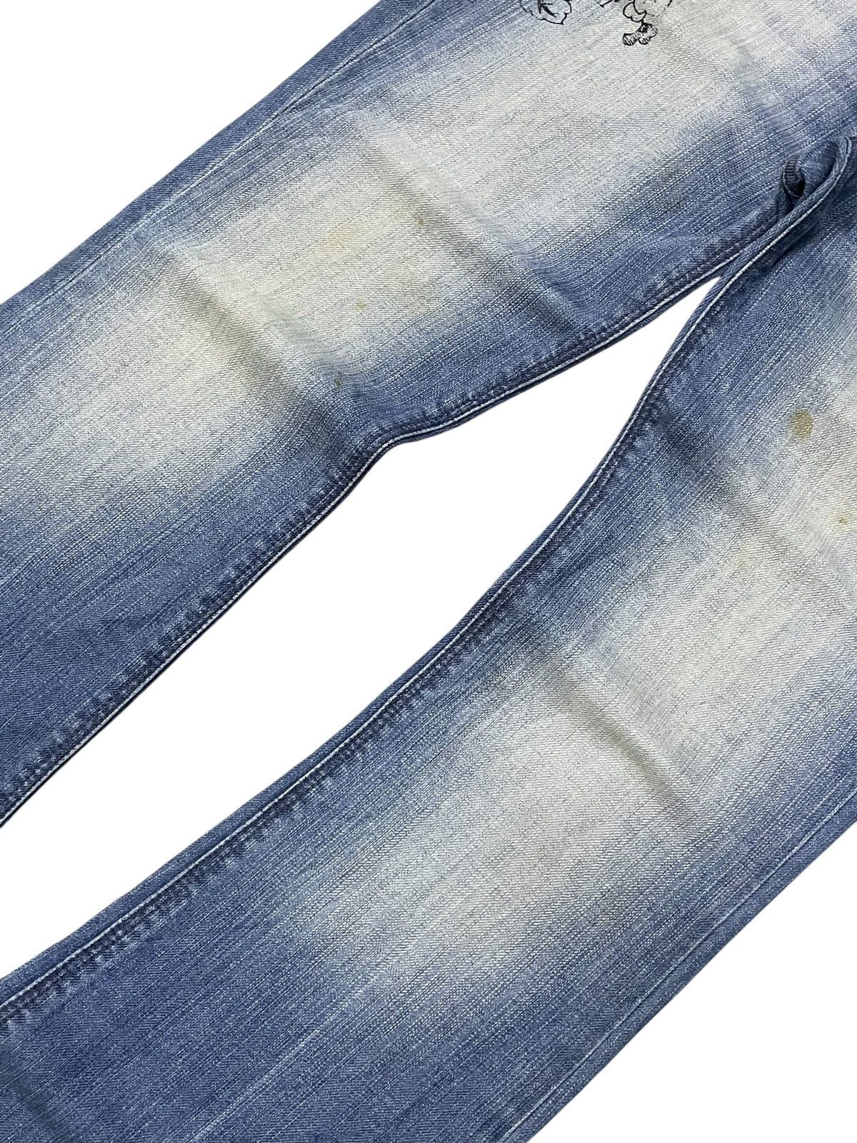Express × Hysteric Glamour × Japanese Brand Express Jeans Tattoo Wings Tribal Flare Boot Cut Jeans Size US 30 / EU 46 - 6 Thumbnail