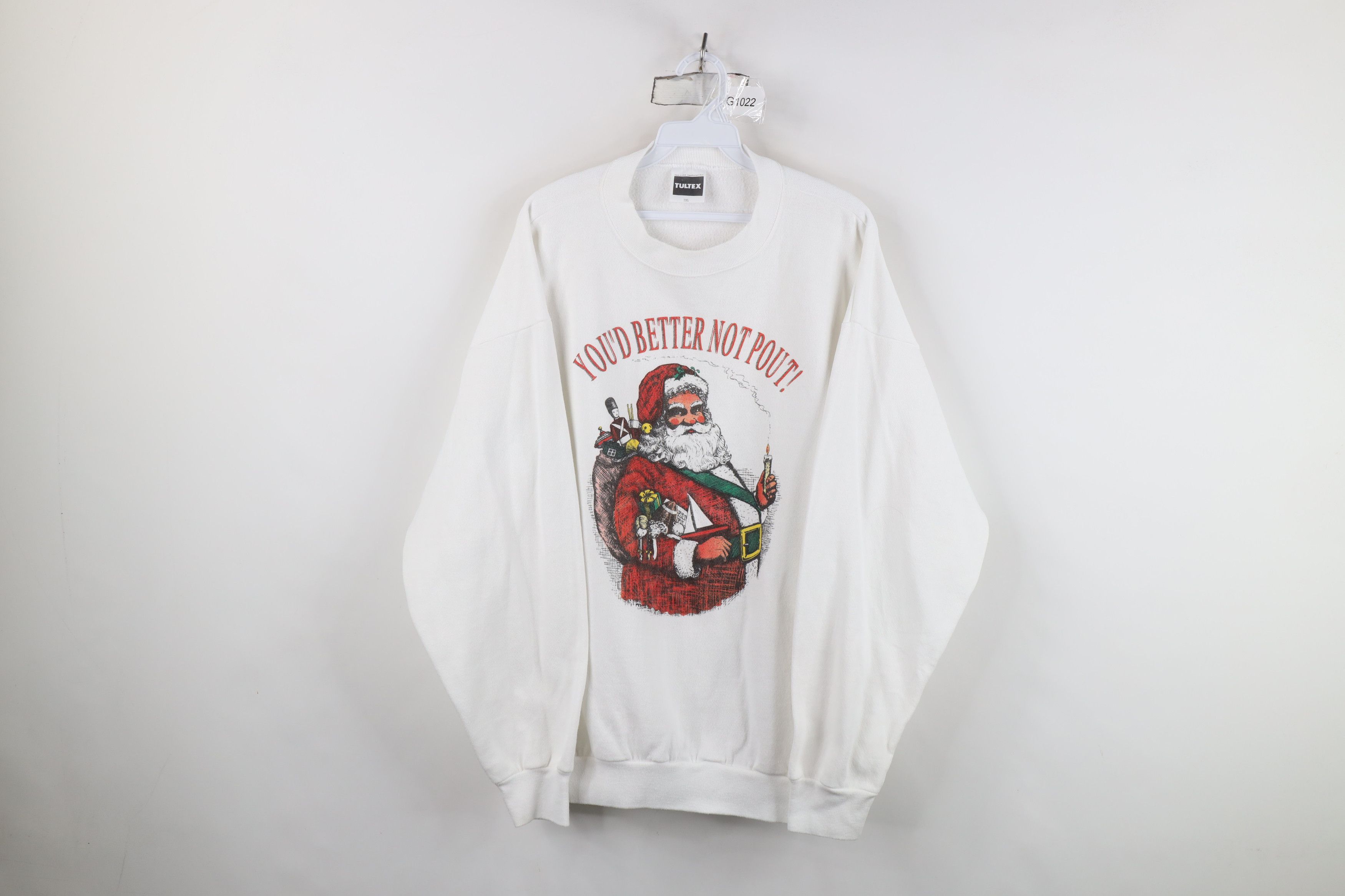 Vintage Vintage 90s Streetwear Santa Claus Crewneck Sweatshirt USA Size XXL / US 16-18 / IT 52-54 - 1 Thumbnail