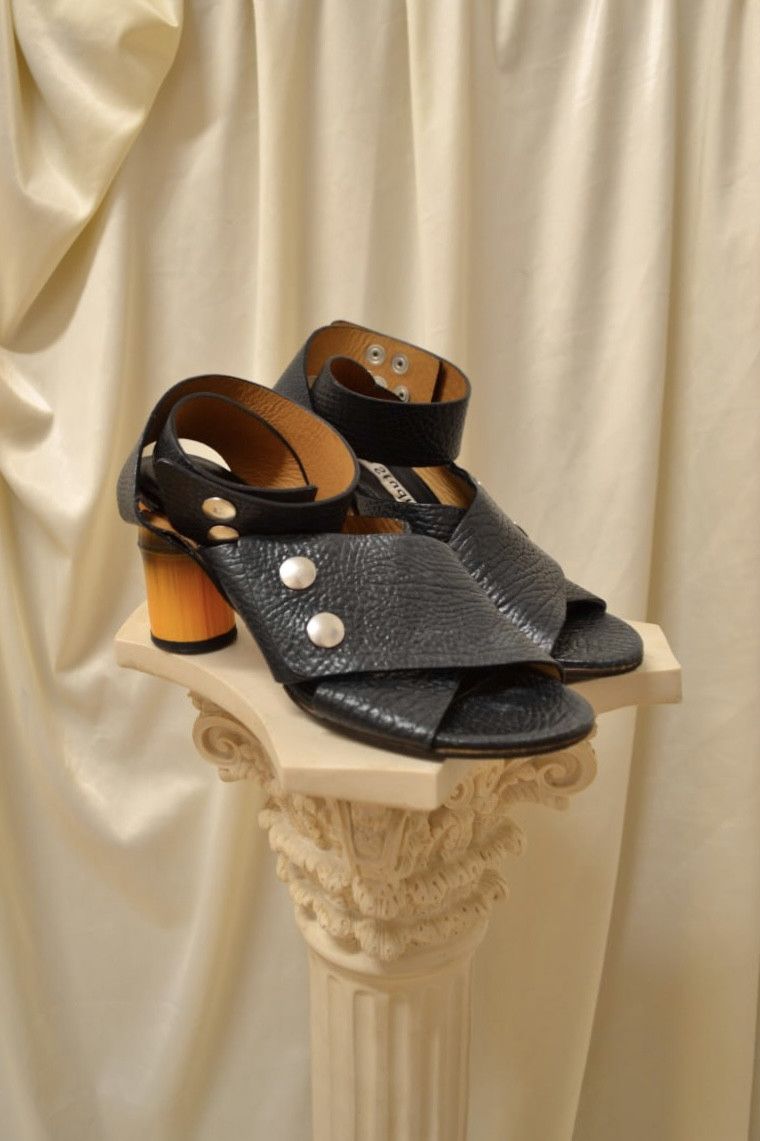 Acne Studios Vintage archive Acne Studios bamboo leather heels Size US 9 / IT 39 - 1 Thumbnail