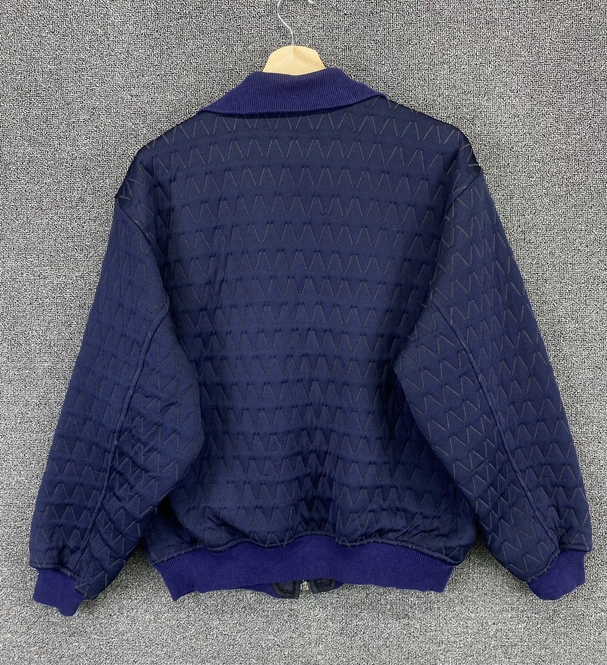 Issey Miyake × Vintage Vintage 80s Issey Miyake Skyline Reversible Bomber Jacket Size US L / EU 52-54 / 3 - 5 Thumbnail