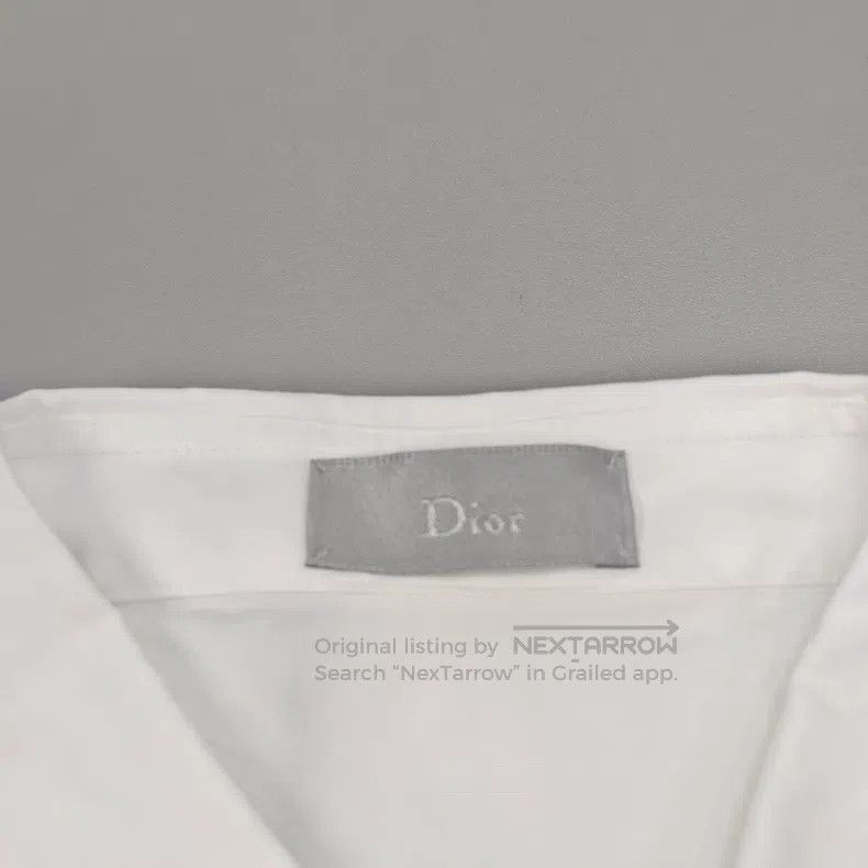 Dior Dior White and black-bordered shirt Size US XXS / EU 40 - 5 Thumbnail