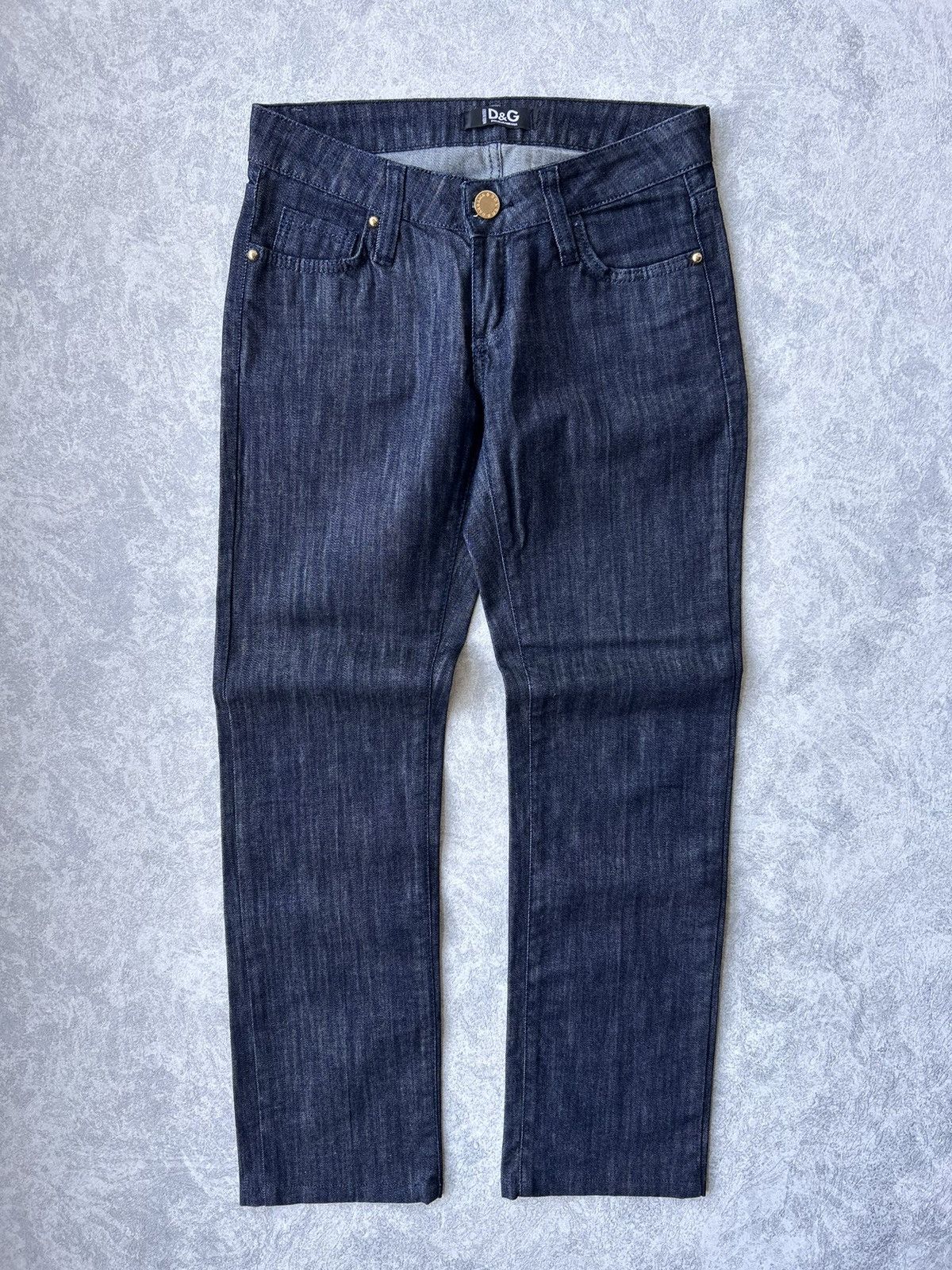 Dolce & Gabbana Dolce & Gabbana Y2K DG Metal Logo Italian Denim Jeans Size US 29 - 2 Thumbnail