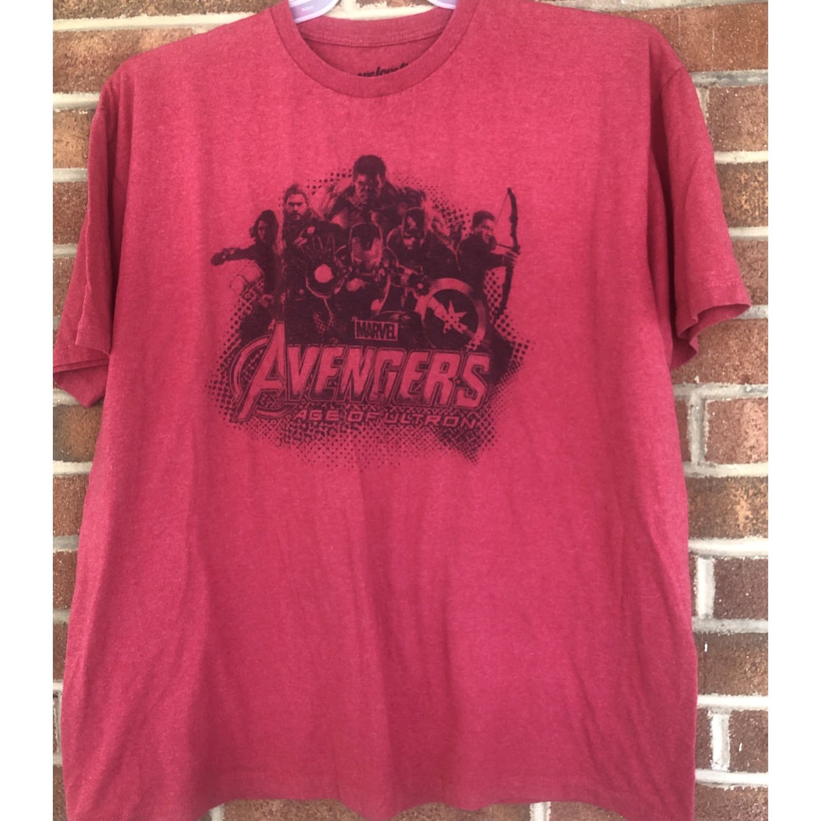 Vintage VINTAGE Marvel Shirt Logo Red Mens XL T-Shirt Short Sleeve Crew Neck 2010-2019 Size US L / EU 52-54 / 3 - 2 Thumbnail