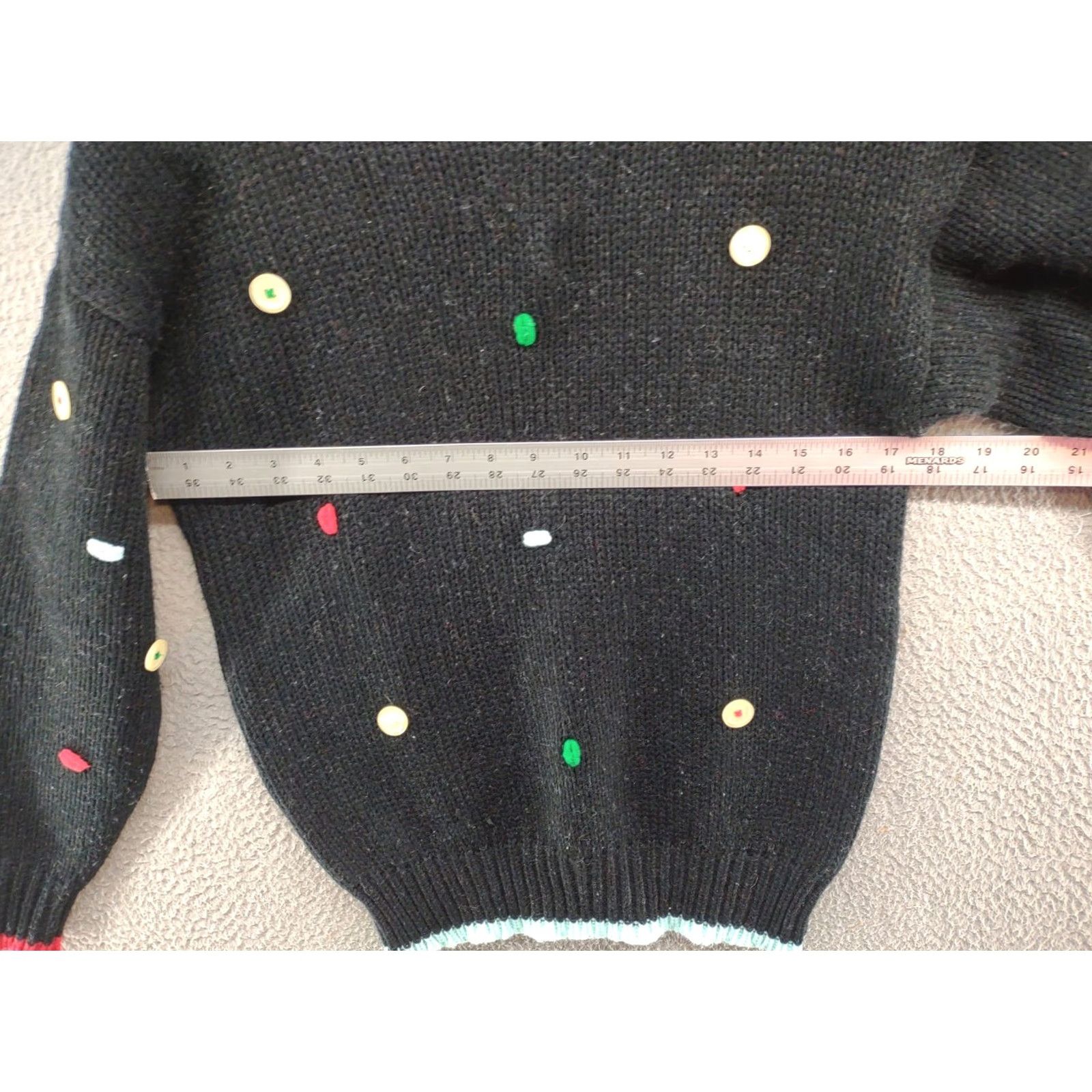 Vintage VINTAGE 90s Button Pattern Knit Pullover Acrylic Sweater Women’s Size M Grandma Size M / US 6-8 / IT 42-44 - 5 Thumbnail