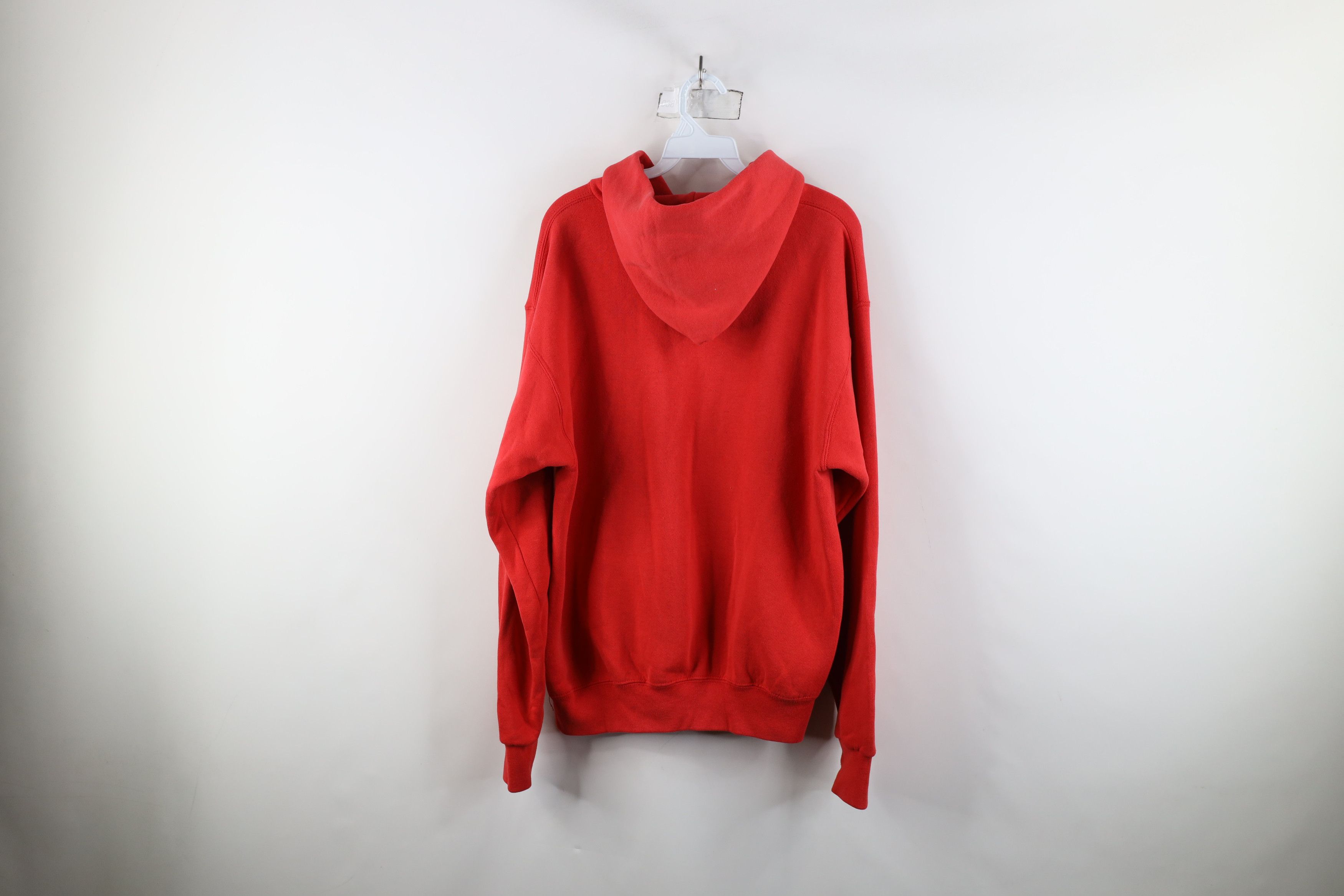 Vintage Vintage 80s 90s Streetwear Hoodie Sweatshirt USA Red Size US XL / EU 56 / 4 - 12 Thumbnail