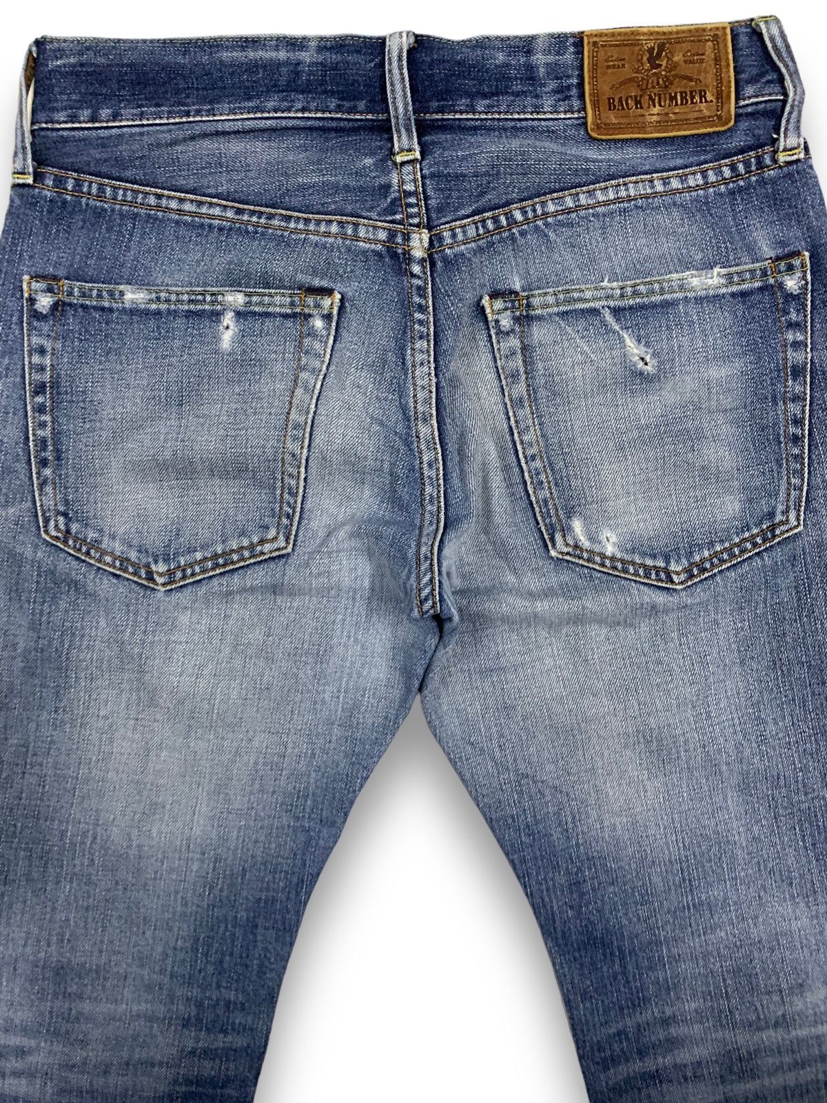 Japanese Brand Vintage Japanese Brand Slim Straight Distressed Grunge Jeans Size US 30 / EU 46 - 13 Thumbnail