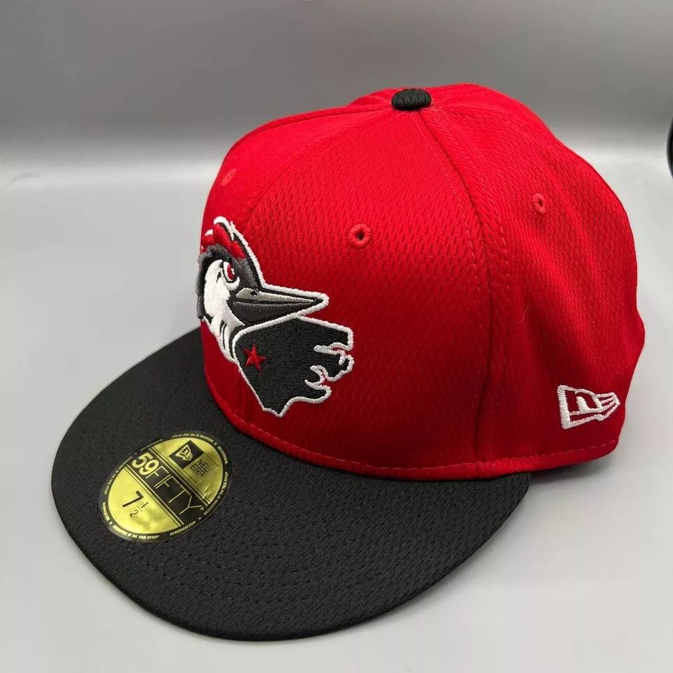 New Era Fayetteville Woodpeckers Hat Men 7 1/2 MiLB Fitted Cap New Size ONE SIZE - 2 Thumbnail