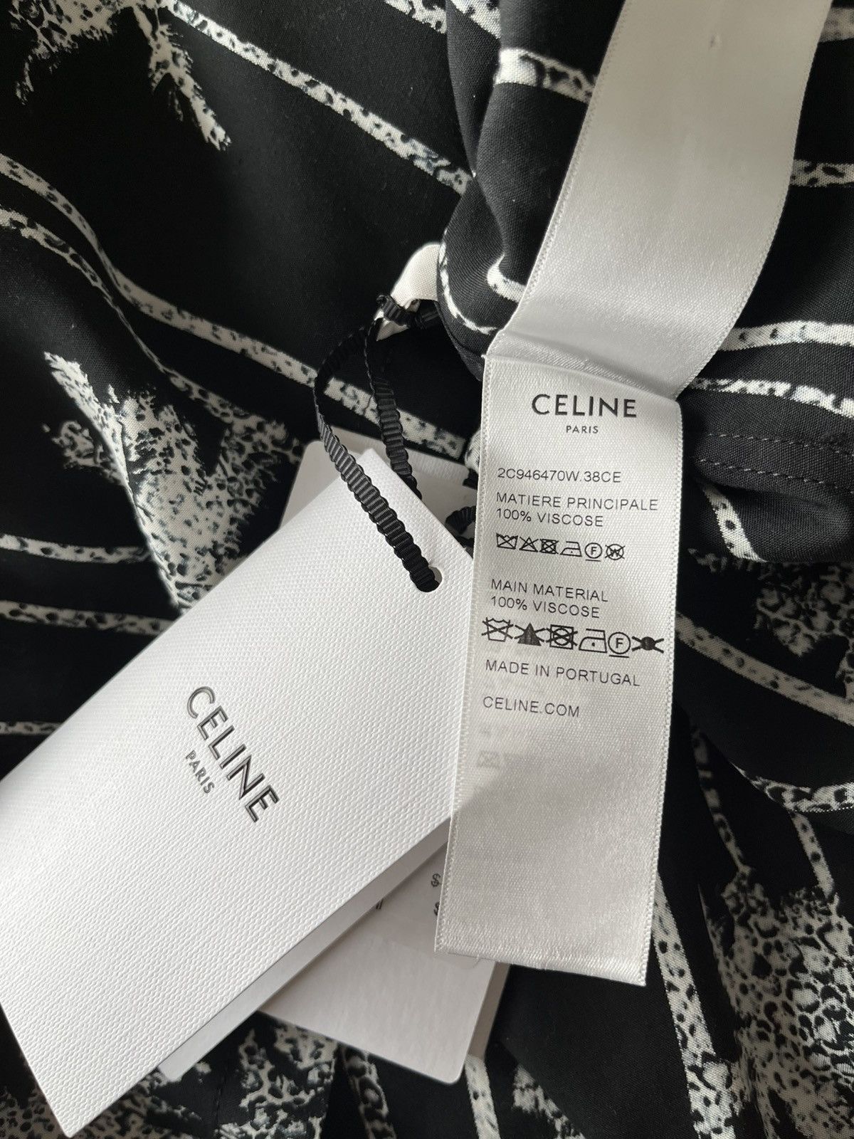 Celine × Hedi Slimane 🌴 Super Runway Celine by Hedi Palm Tree Shirt Brand New Size US XL / EU 56 / 4 - 13 Thumbnail