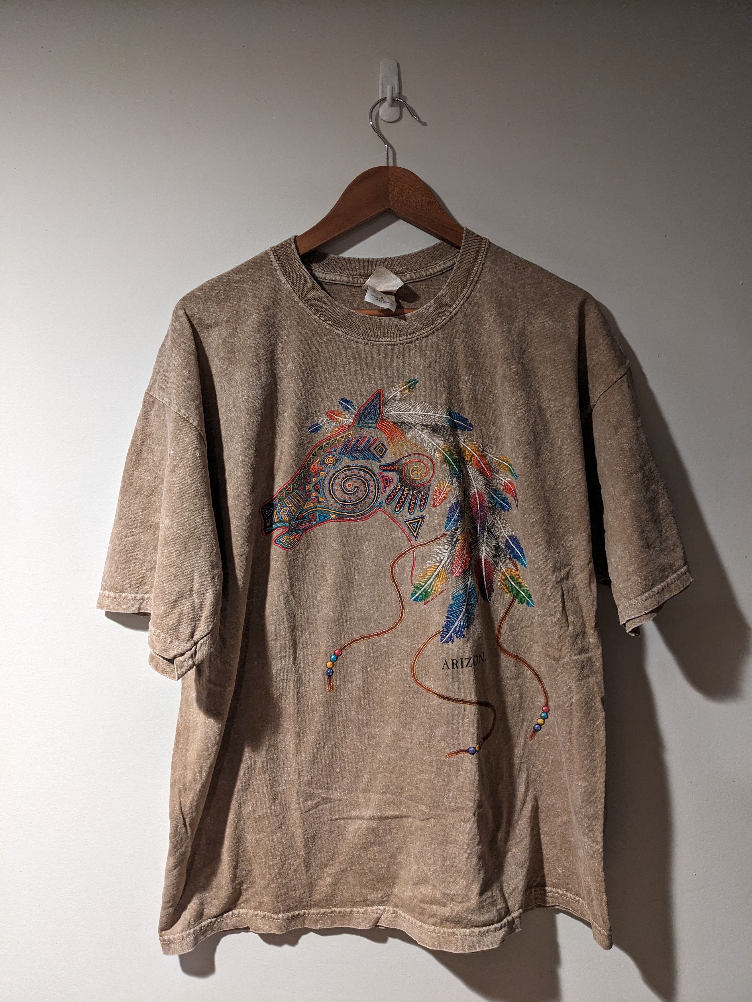 Vintage Vintage Y2K Horse Animal Nature Tribal Arizona T-Shirt Size US XL / EU 56 / 4 - 1 Thumbnail
