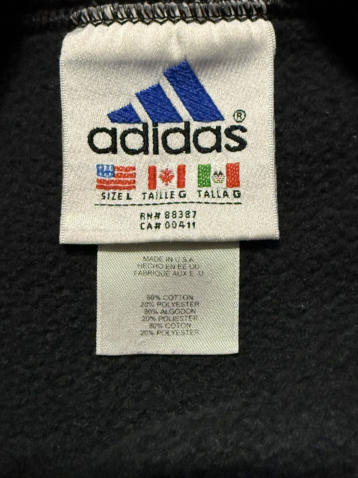 Adidas Vintage adidas crewneck Size US L / EU 52-54 / 3 - 3 Thumbnail