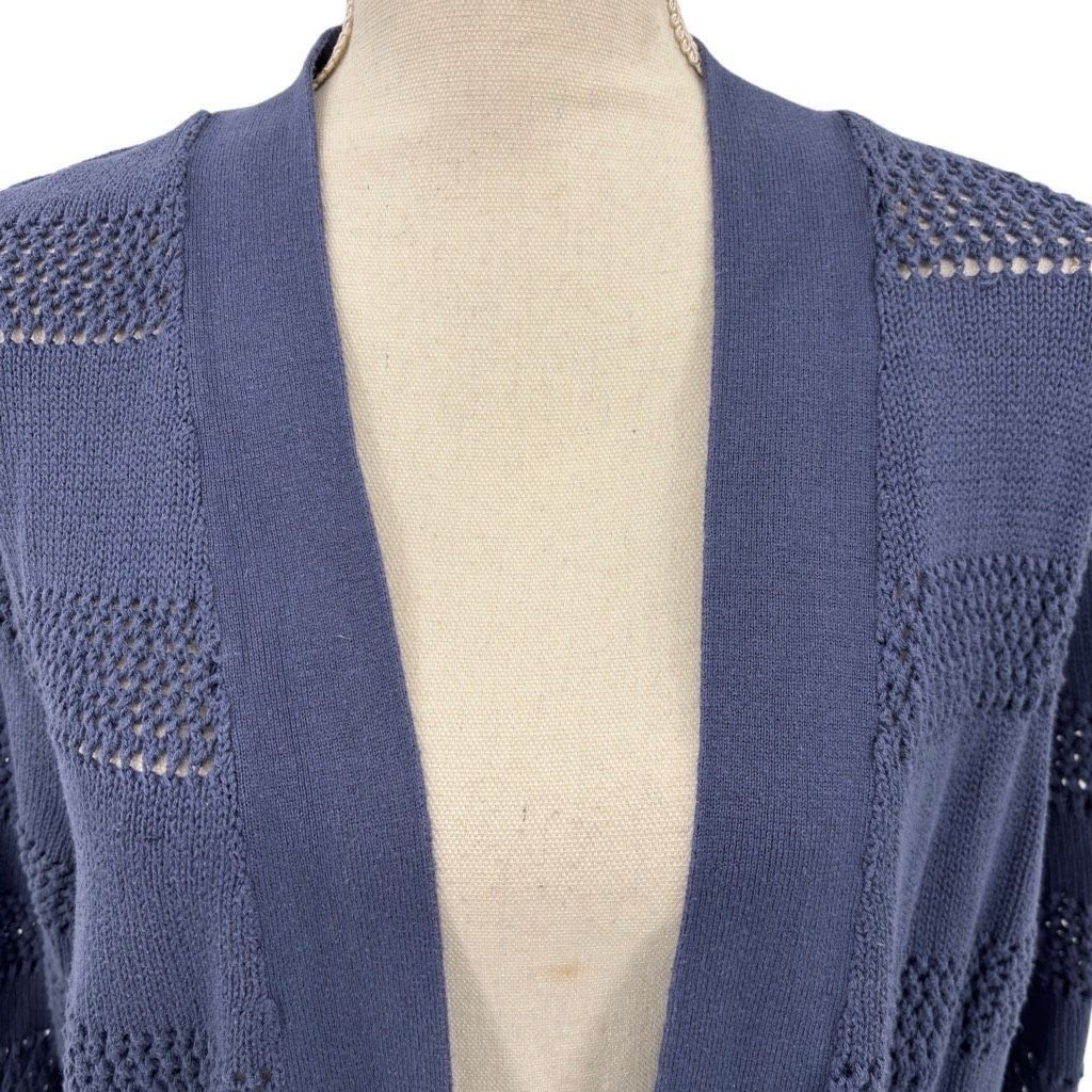 Other Women's Open Cardigan Size XL Blue Knit Casual Soft Girl 90s Size XL / US 12-14 / IT 48-50 - 6 Thumbnail