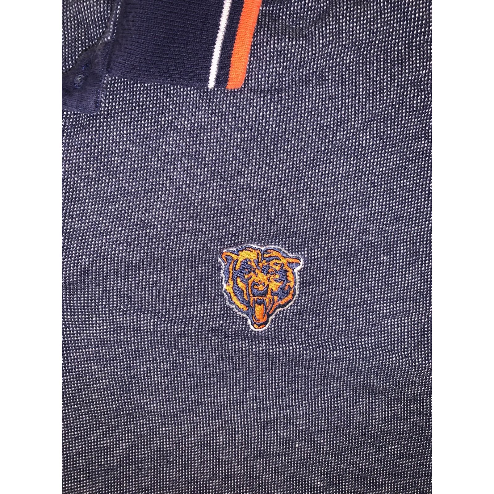 NFL × Starter Starter Chicago Bears Polo XL NFL Navy Orange Embroidered Size US XL / EU 56 / 4 - 3 Thumbnail