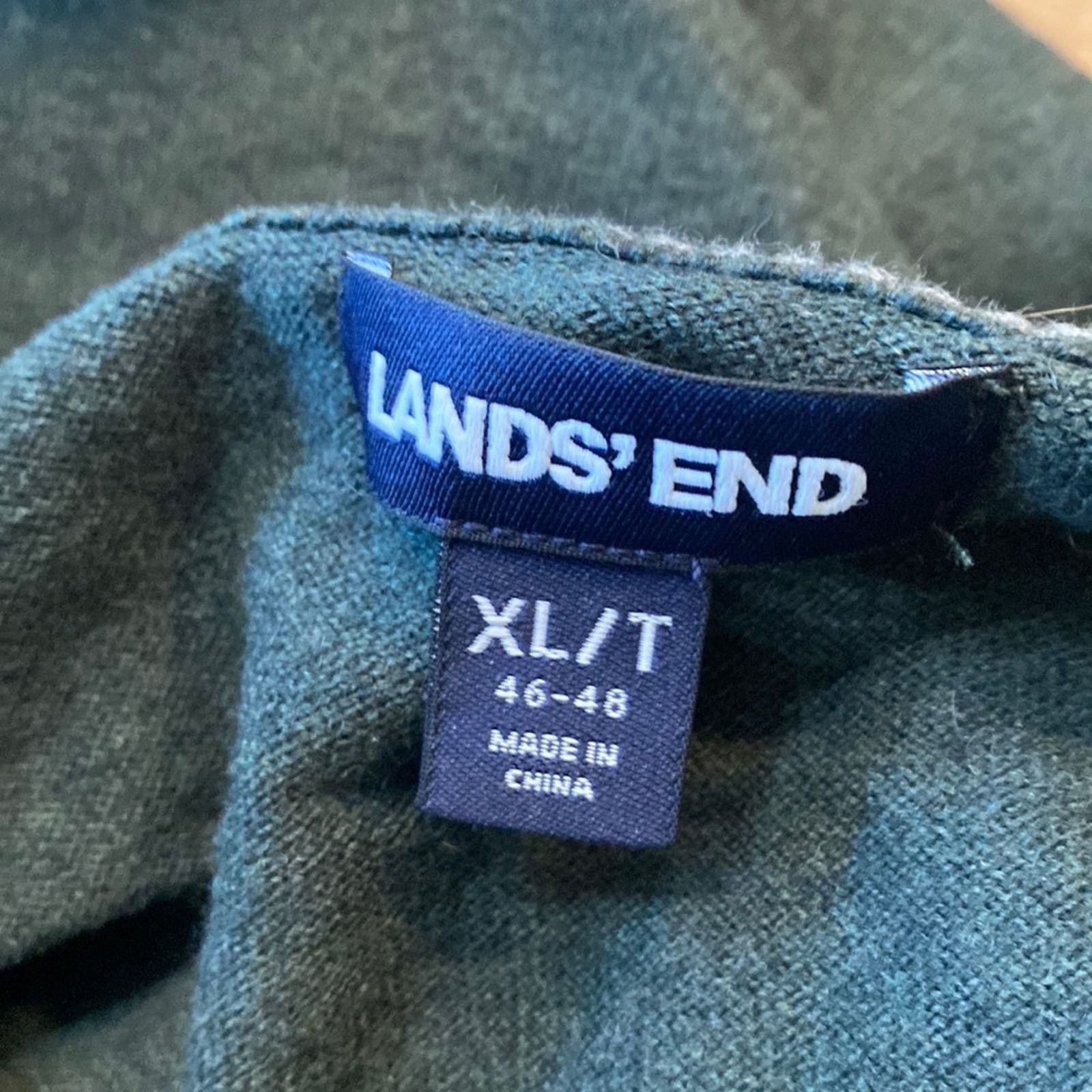 Lands' End Lands End cashmere wool cotton blend green everyday sweater Size US L / EU 52-54 / 3 - 2 Thumbnail
