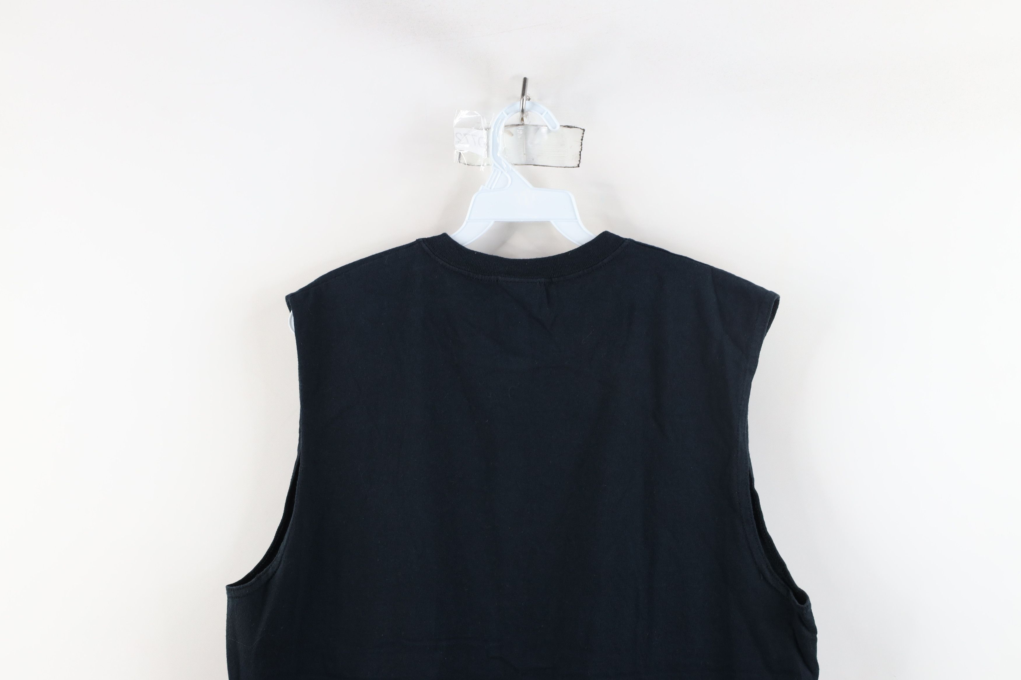 Vintage Vintage 90s Y2K Streetwear Sleeveless Muscle T-Shirt Black Size US L / EU 52-54 / 3 - 10 Thumbnail