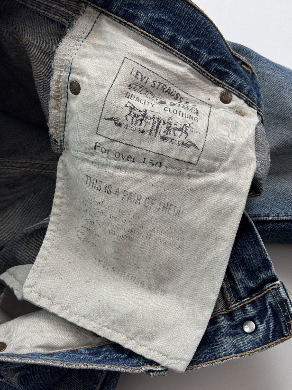 Levi's Y2K Vintage Levi’s 529 Distressed Flared Women’s Jeans Size 30" / US 8 / IT 44 - 9 Thumbnail