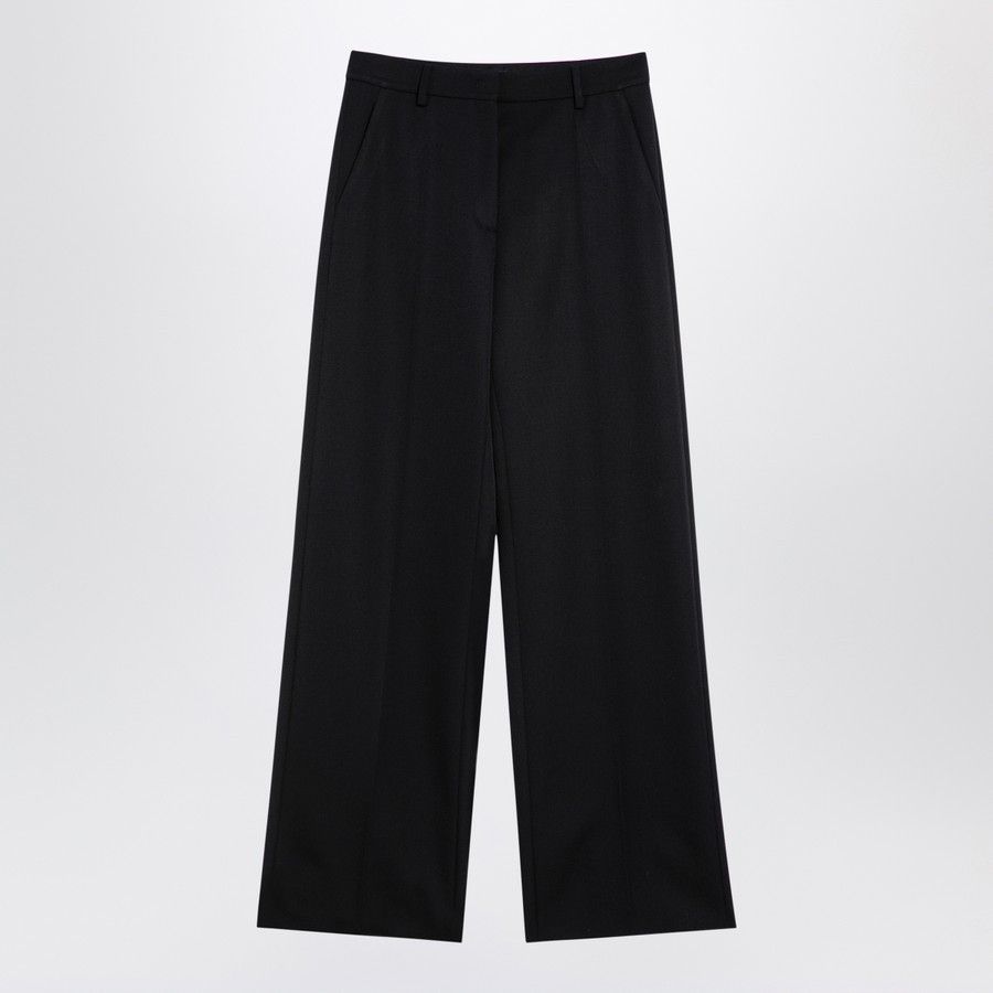 Valentino o1d2blof1024 Wool Pant in Black Size 26" / US 2 / IT 38 - 1 Thumbnail