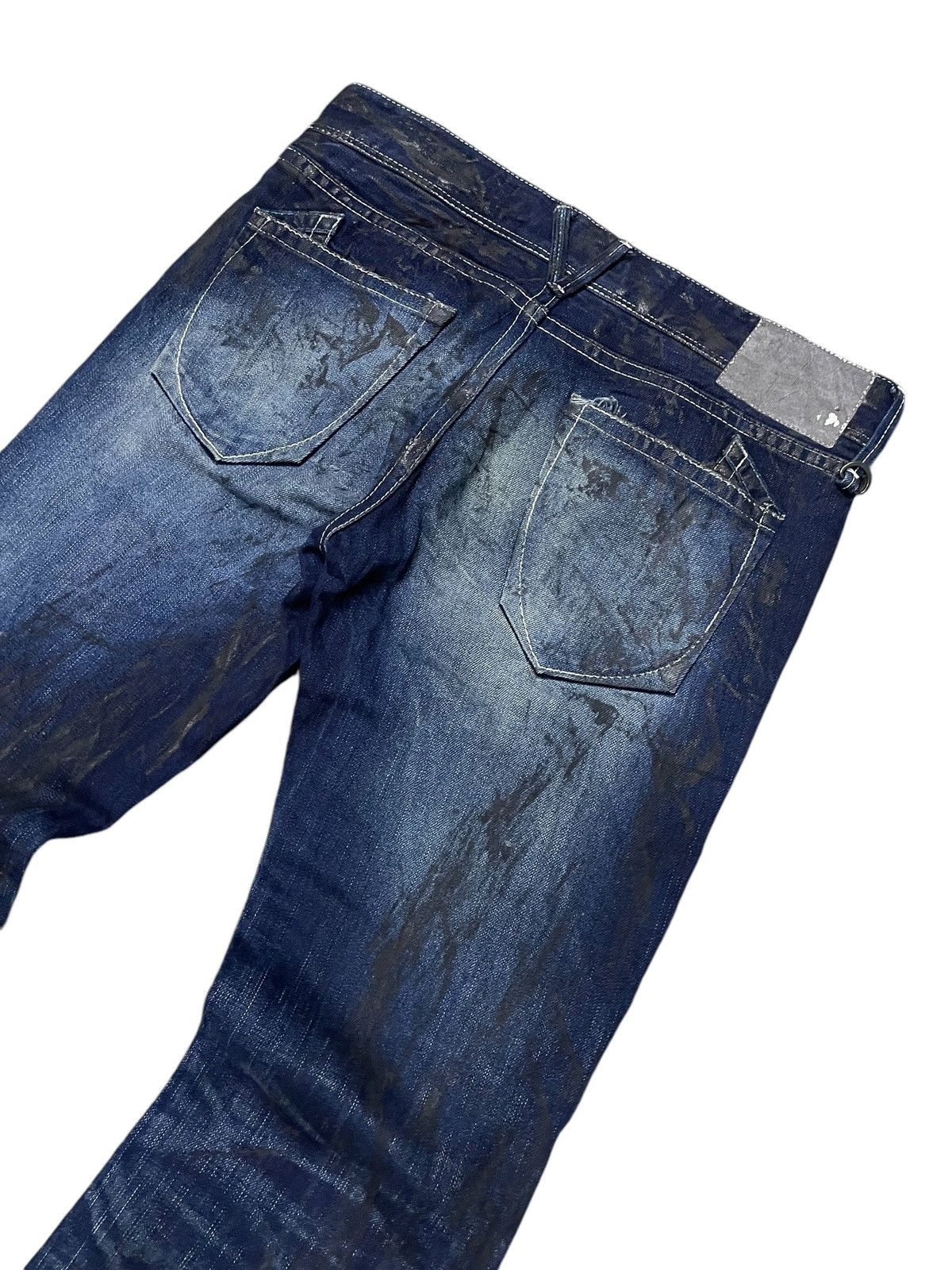 GOSTAR DE FUGA × Vanquish Vanquish Japan Paint Coated Flared Jeans Size US 32 / EU 48 - 11 Thumbnail