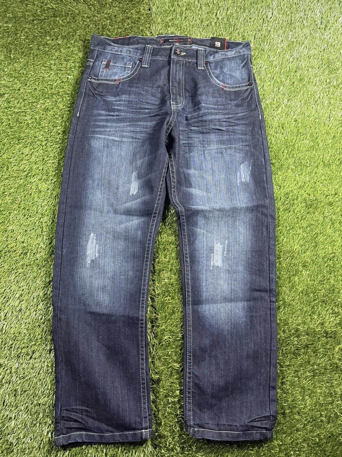 Southpole Vintage Y2K Baggy South Pole Distressed Denim Grunge Jeans Size US 34 / EU 50 - 1 Thumbnail