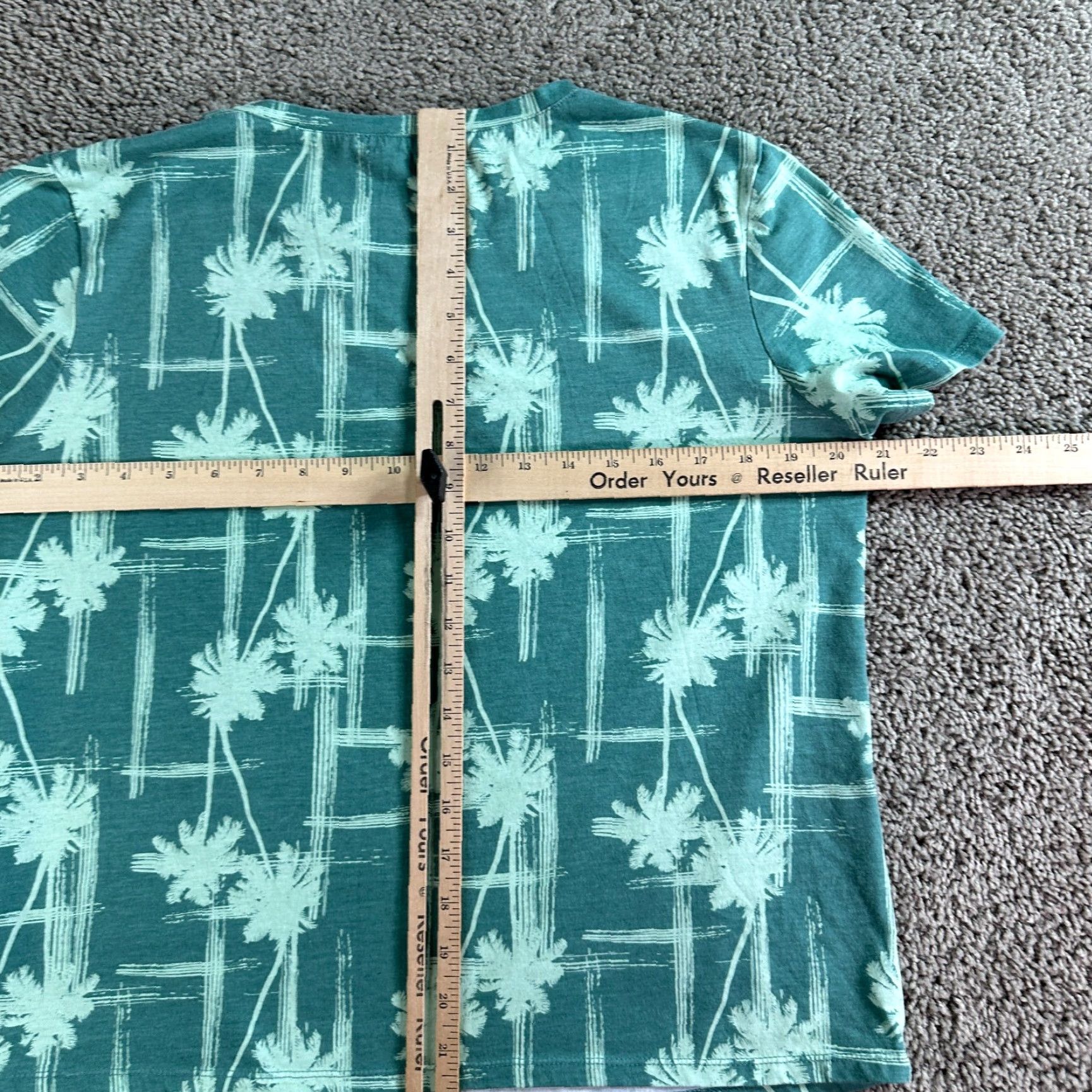 Vintage Fresh Produce Shirt Womens XL Green Floral Palm Tree Short Sleeve Shirt Size XL / US 12-14 / IT 48-50 - 6 Thumbnail