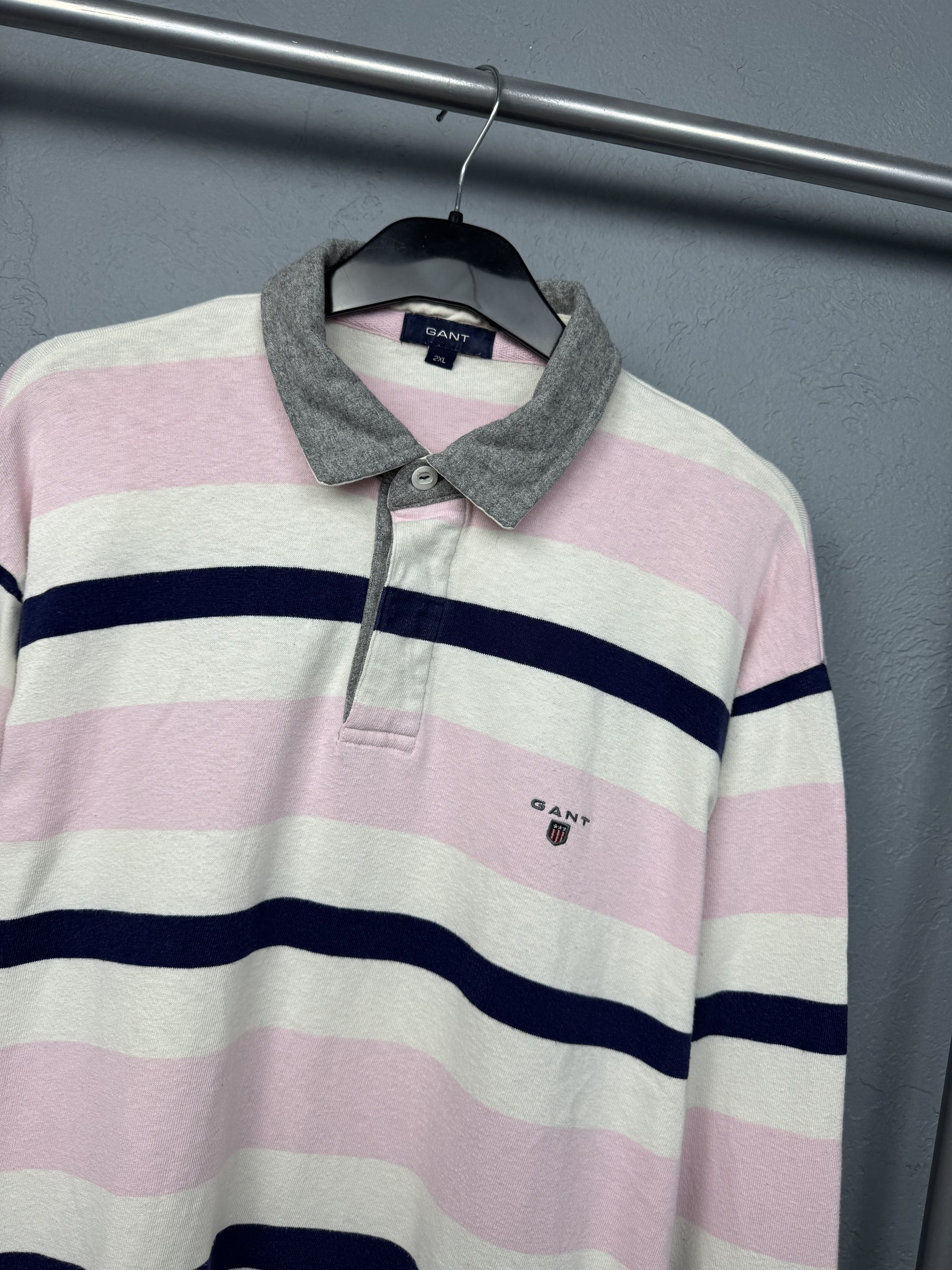 Gant Gant Vintage Mens Rugby Long Sleeve Polo Shirt Size US XXL / EU 58 / 5 - 2 Thumbnail