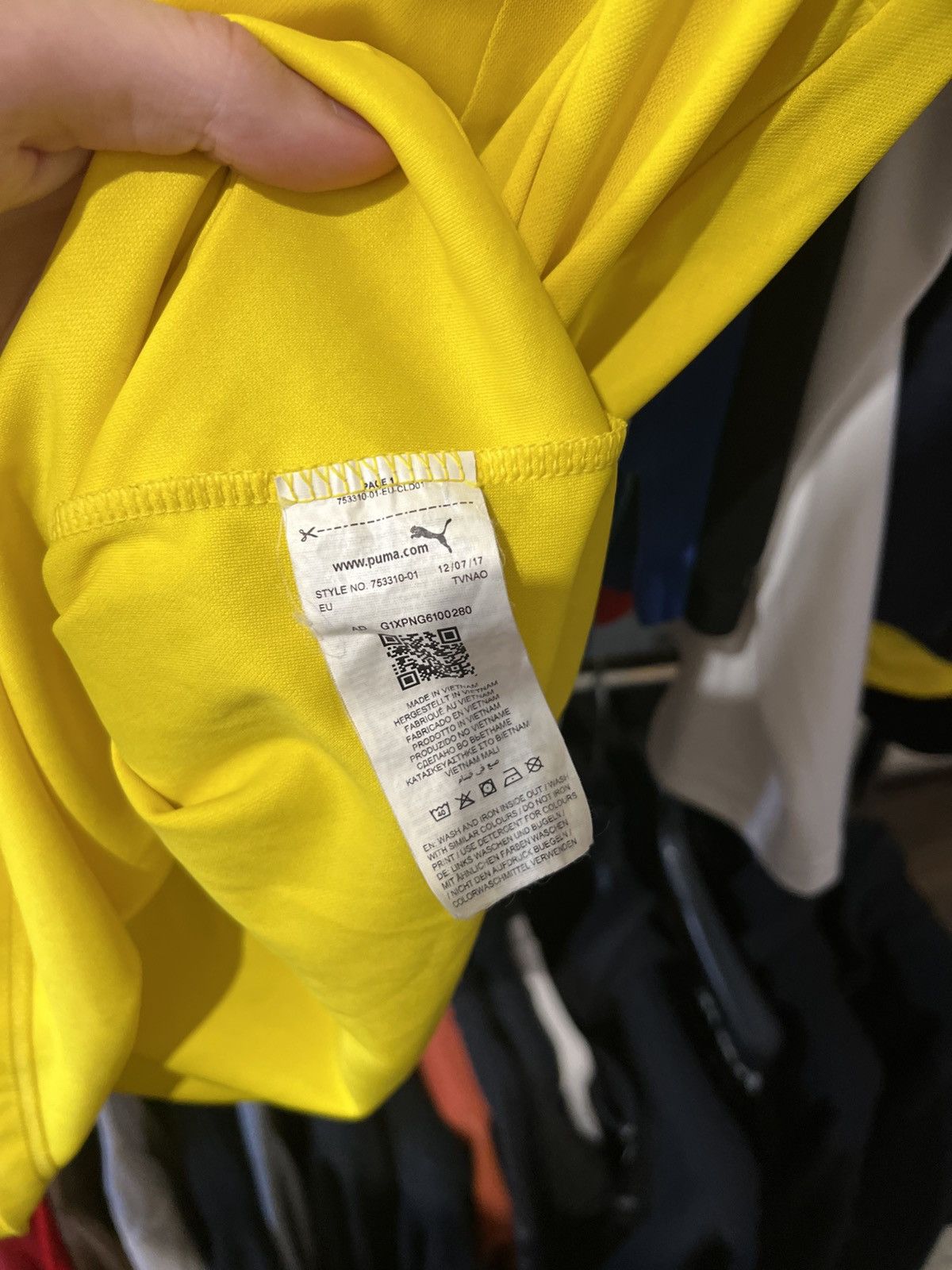 Puma × Vintage 2018/2019 PUMA BORUSSIA DORTMUND FC HOME FOOTBALL SHIRT L Size US L / EU 52-54 / 3 - 11 Thumbnail