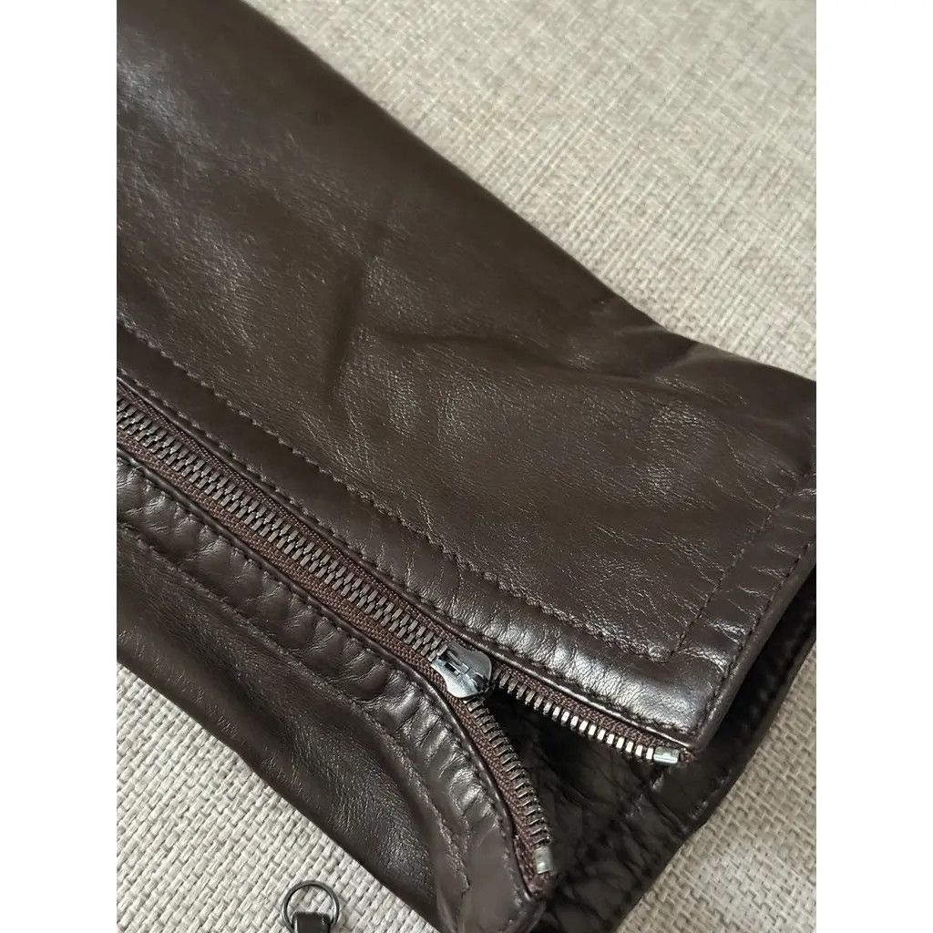 Fendi Fendi Brown Vintage Genuine Leather Silk Lined Blazer IT 40 Size S / US 4 / IT 40 - 7 Thumbnail