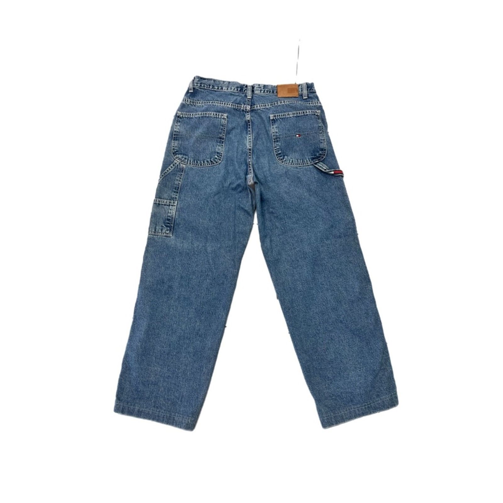 Tommy Hilfiger Y2K Tommy Hilfiger Carpenter Women's Baggy Jeans Size 32" / US 10 / IT 46 - 2 Thumbnail