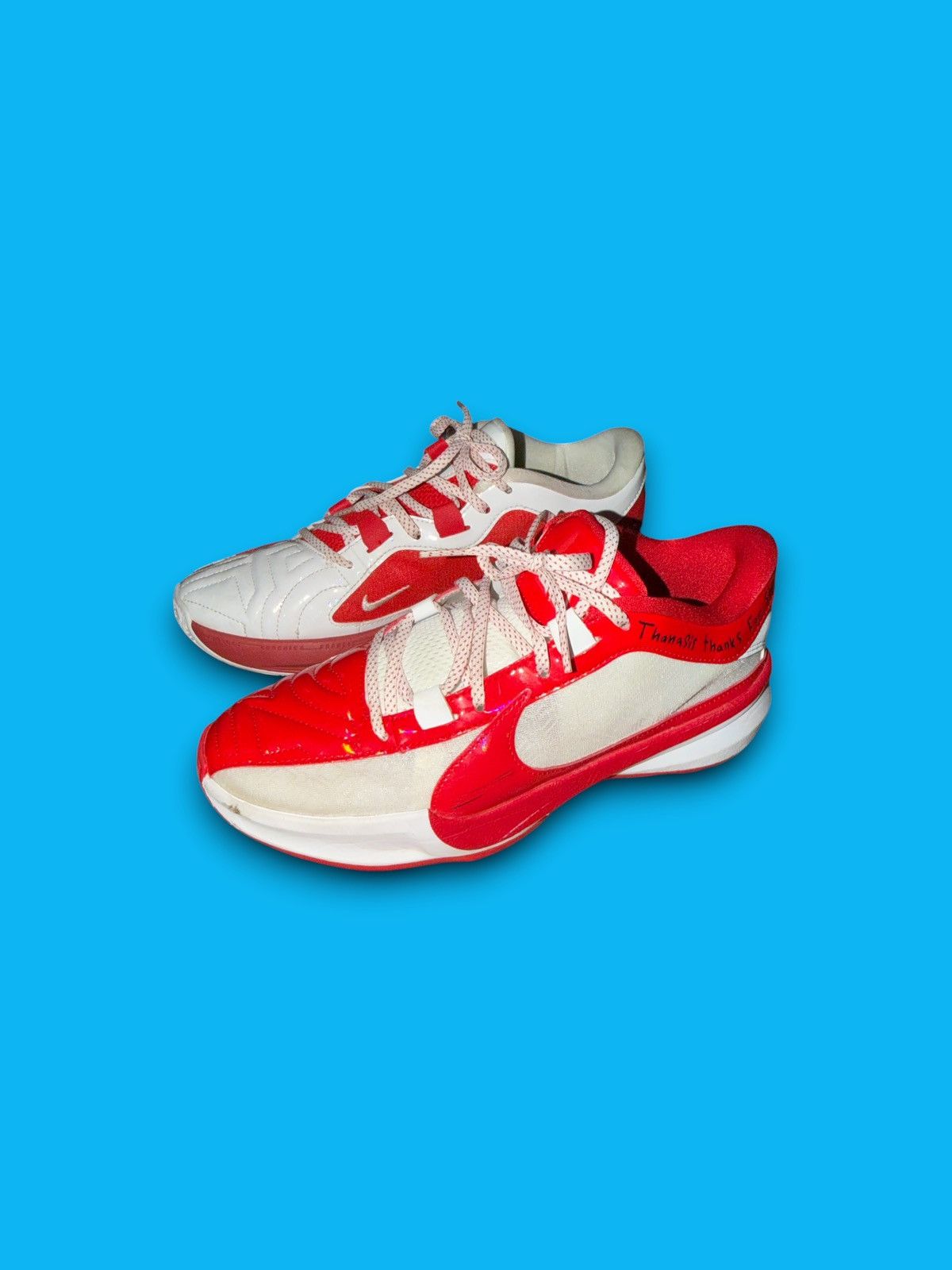 Nike Nike Zoom Freak 5 EP White red Low top shoes mens size 8 Size US 8 / EU 41 - 5 Thumbnail