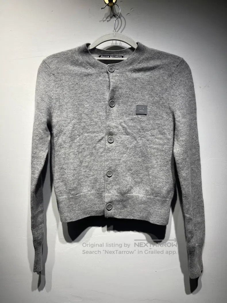 Acne Studios Acne Studios Crew Neck Cardigan Solid Wool Single Breasted Size XXS / US 00 / IT 34 - 1 Thumbnail