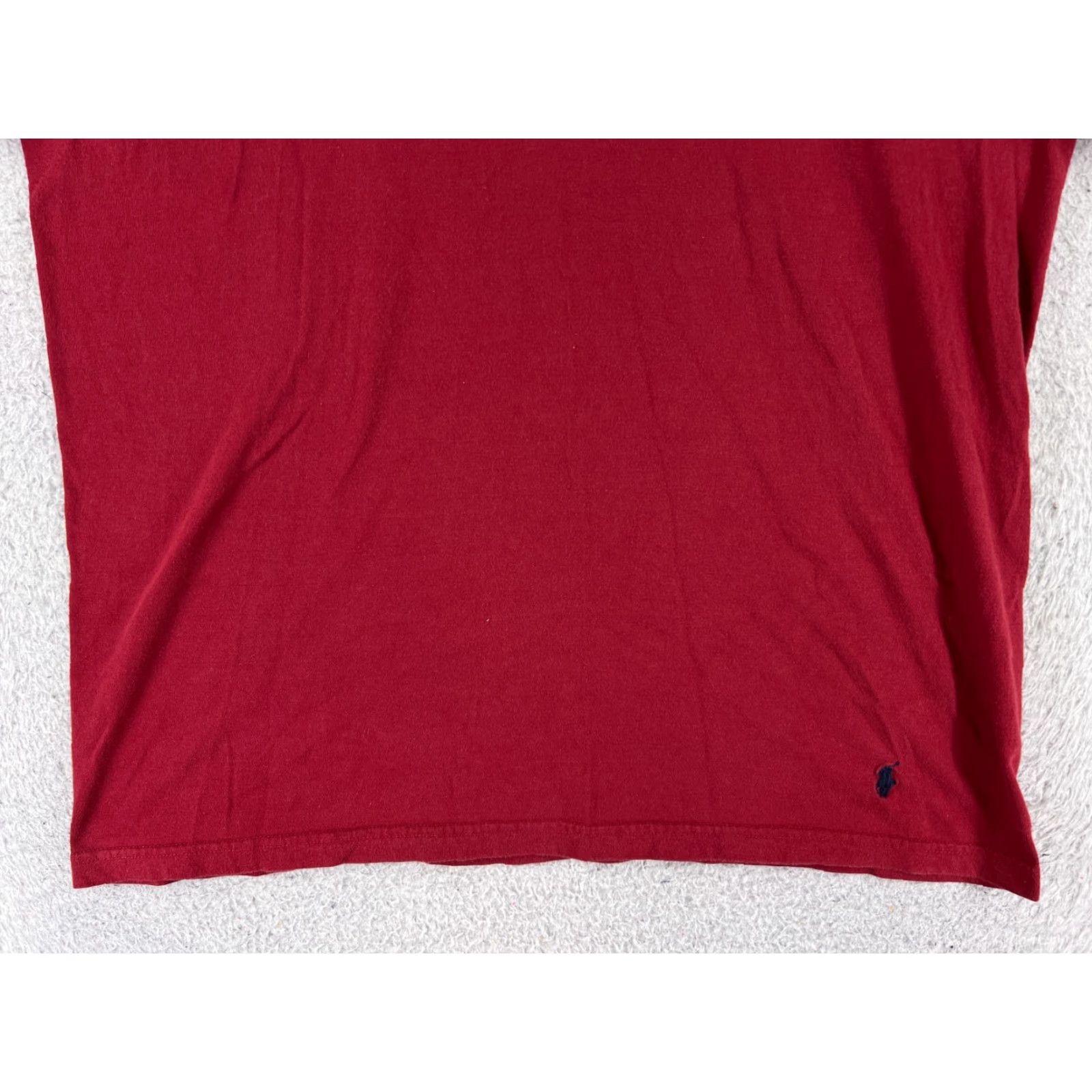 Ralph Lauren Polo Ralph Lauren Shirt Men L Red Cotton Jersey V-Neck Short Sleeve Embroidered Logo Polo Pony Sports Classic Size US L / EU 52-54 / 3 - 5 Thumbnail