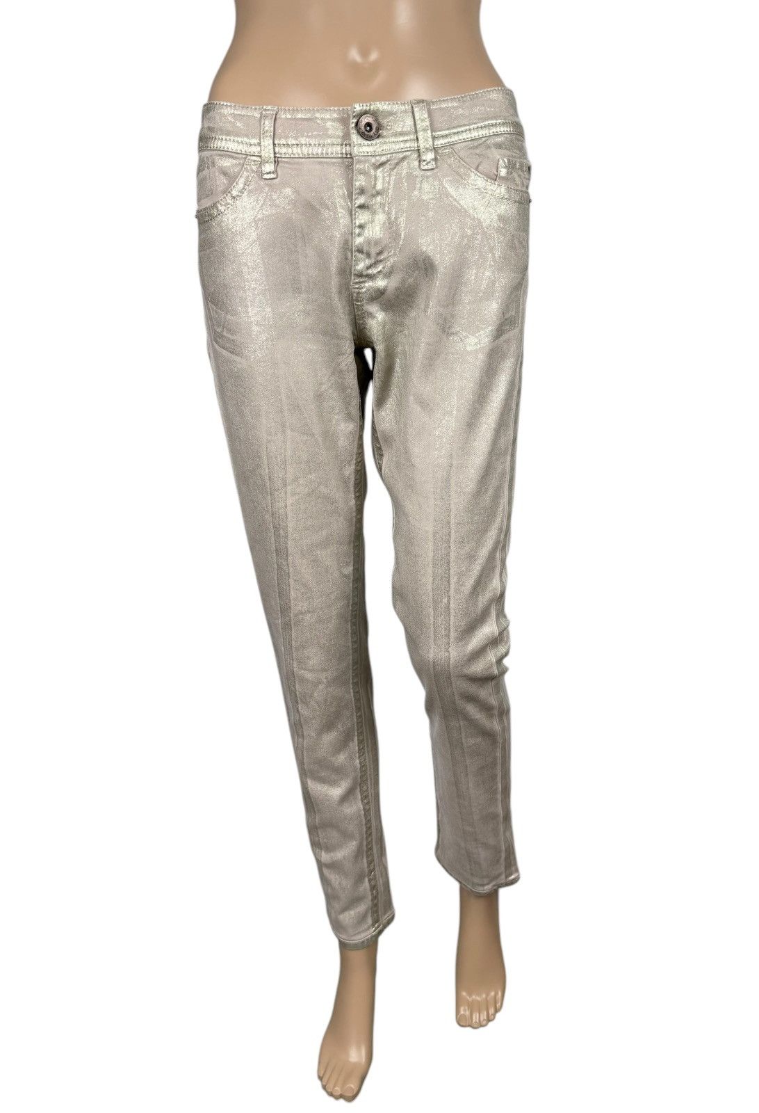 Other Marc Cain Waxed Glitter Slim Jeans size 3 Size 28" / US 6 / IT 42 - 2 Thumbnail