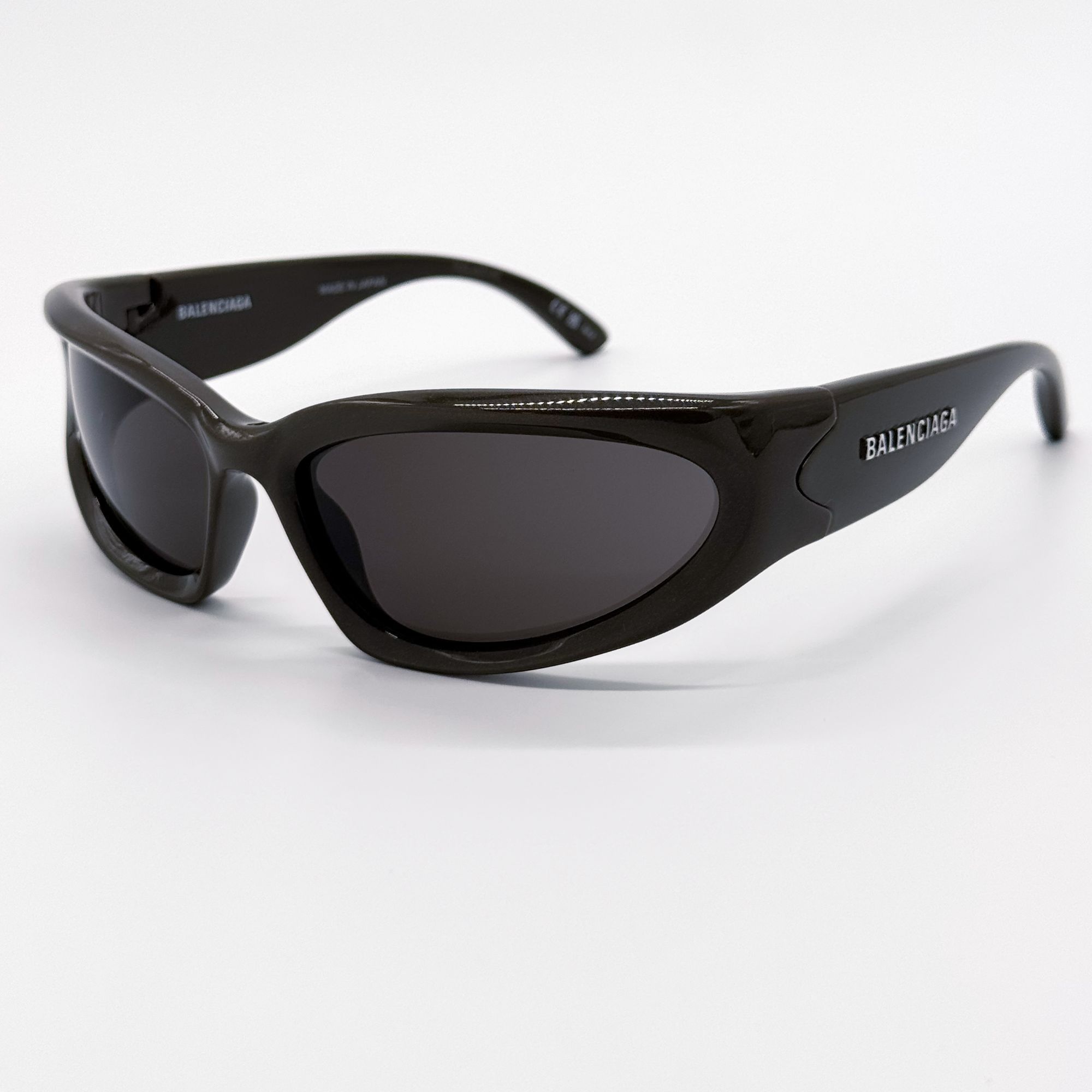 Balenciaga NEW BALENCIAGA BB0157S 008 SUNGLASSES BROWN UNISEX EYEWEAR Size ONE SIZE - 3 Thumbnail