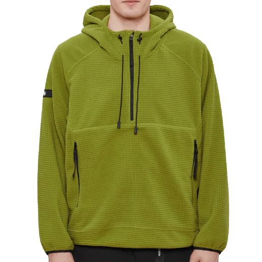 image of Riot Division Half Zip Fleece Hoodie Gen 1 in Light Green, Men's (Size Medium)