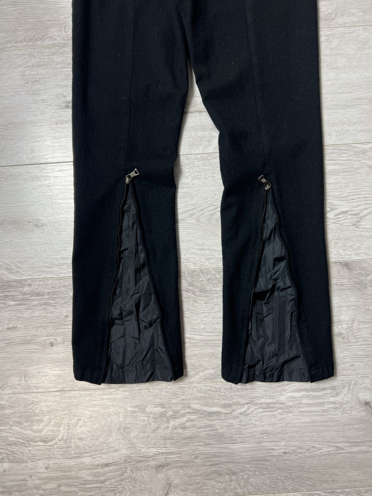 Prada 1999s Prada Sport Black Wool & Nylon Pants Red Tab Trousers Size 26" / US 2 / IT 38 - 15 Thumbnail