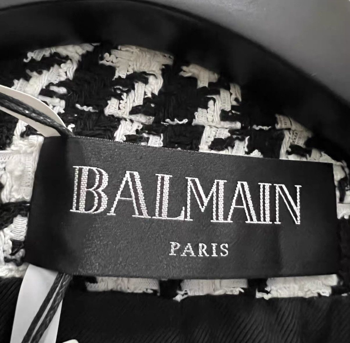 Balmain BALMAIN Black and White Houndstooth Coat J41 Size XS / US 0-2 / IT 36-38 - 4 Thumbnail
