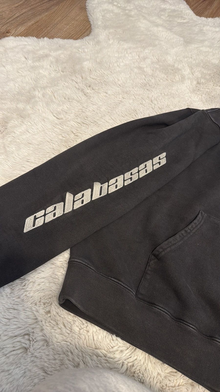 Yeezy Calabasas Embroidered Sleeve French Terry Hoodie