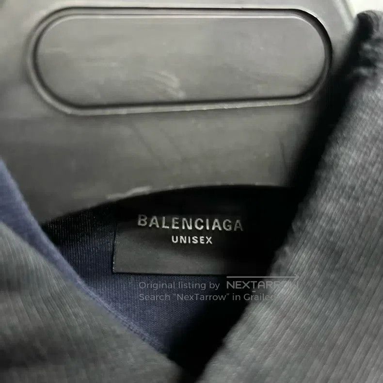 Balenciaga Balenciaga Black Logo Print Casual Hooded Sweatshirt Size US S / EU 44-46 / 1 - 3 Thumbnail