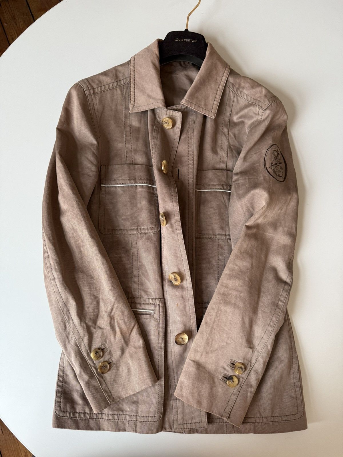 Louis Vuitton Louis Vuitton embroidered Overshirt Jacket brown Size US XS / EU 42 / 0 - 2 Thumbnail