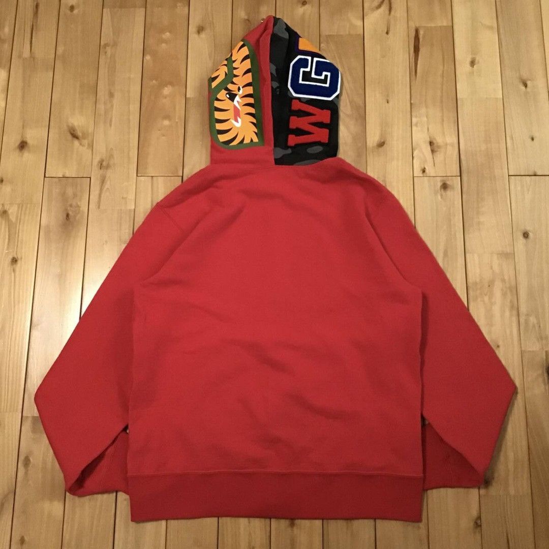 Bape BAPE Black camo × Red Shark full zip hoodie a bathing ape Size US L / EU 52-54 / 3 - 5 Thumbnail