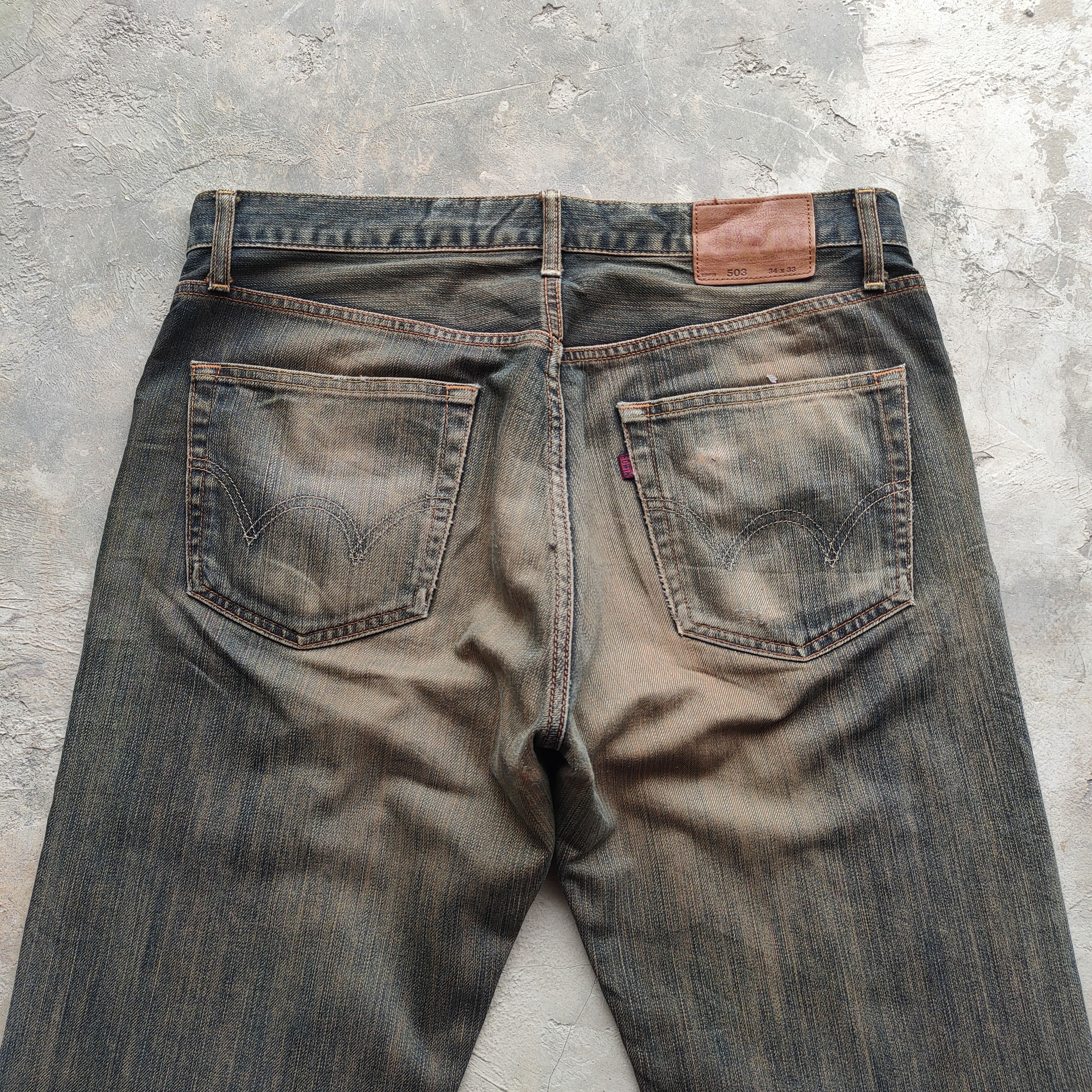 Edwin # VINTAGE EDWIN RUSTY FADED DISTRESSED JEANS PANTS Size US 36 / EU 52 - 8 Thumbnail