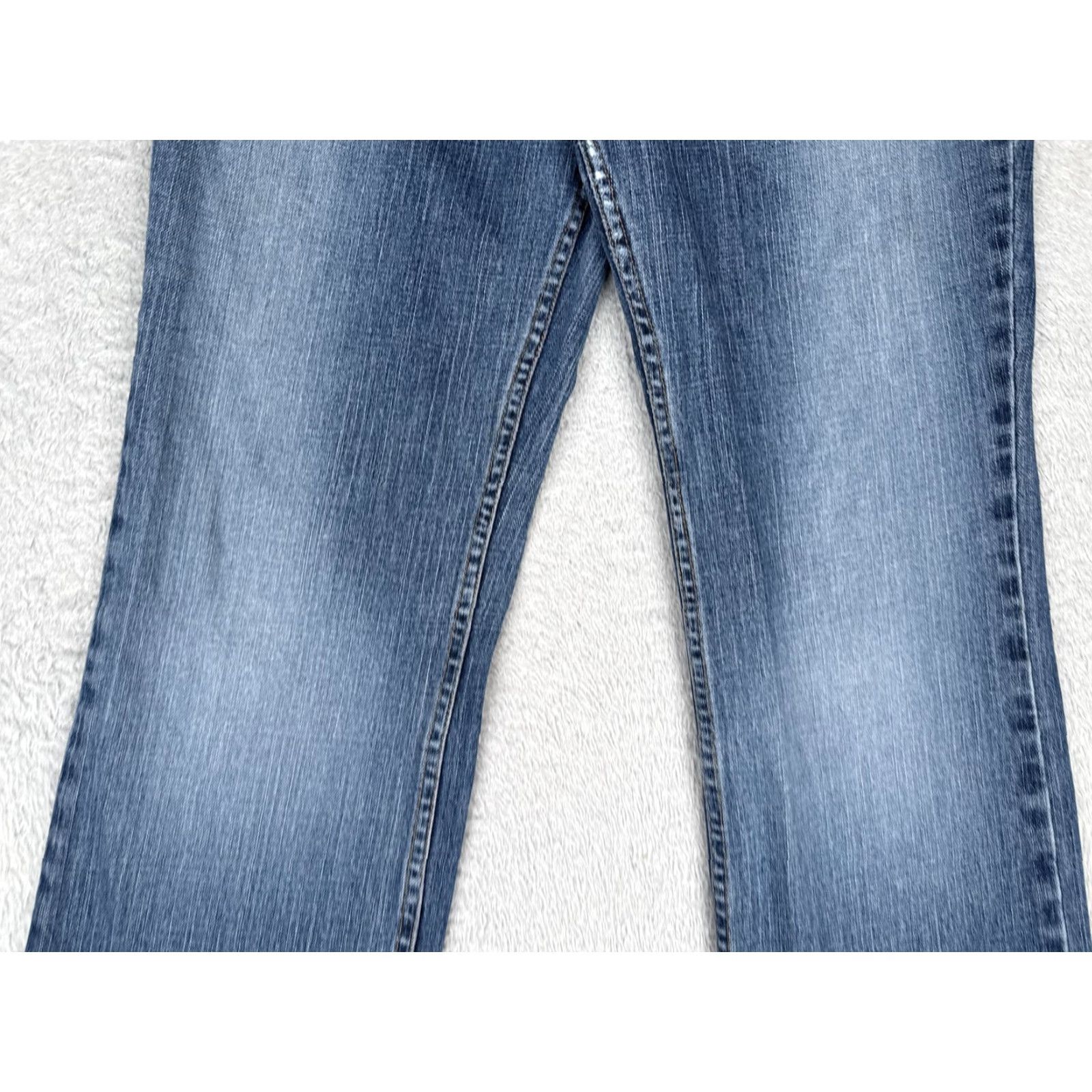 Eddie Bauer VINTAGE No, Eddie Bauer Jeans Womens 8 Blue Straight Leg Mid Rise Stretch Denim Medium Wash Size 30" / US 8 / IT 44 - 3 Thumbnail