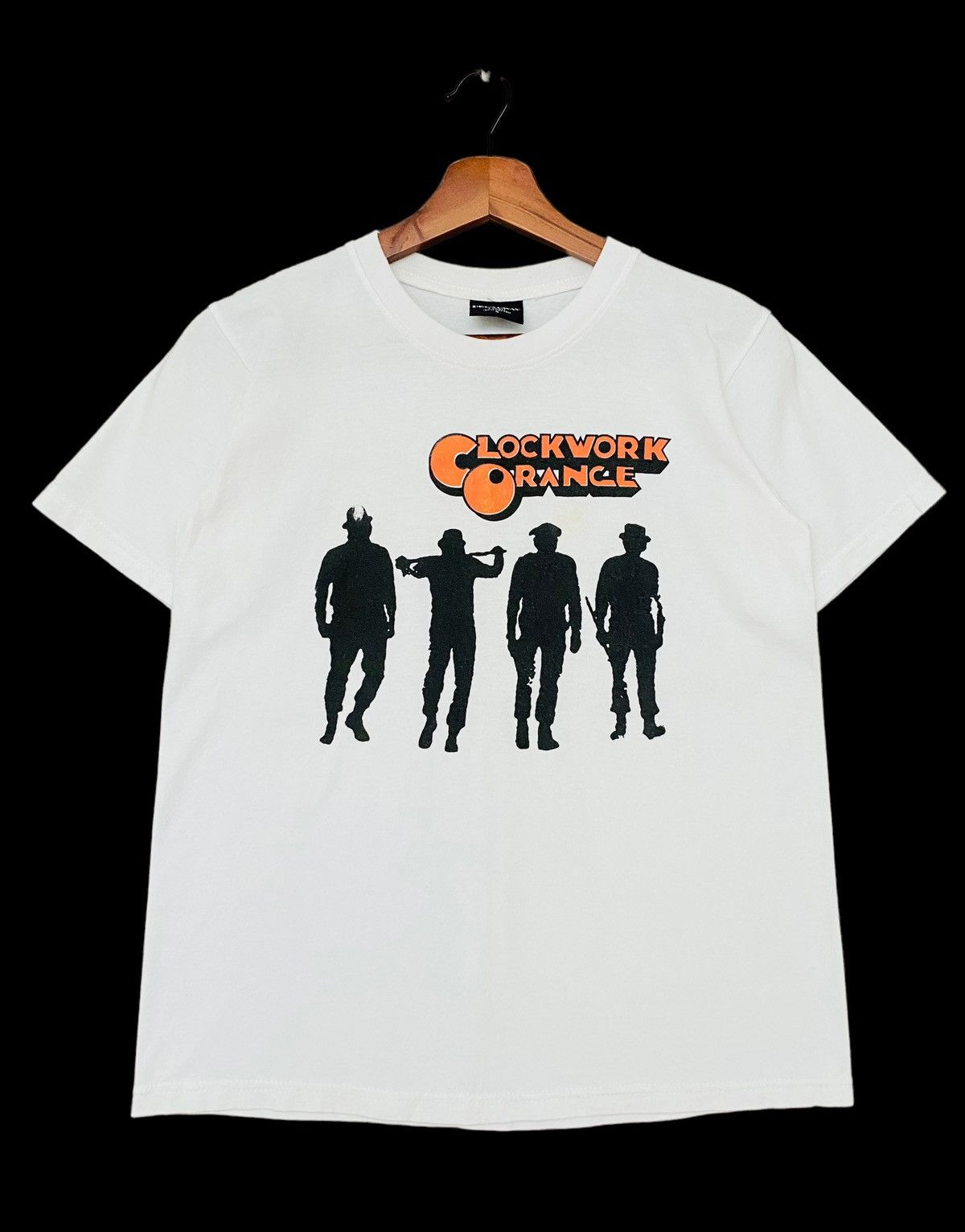 image of Movie Clockwork Orange Stanley Kubrick Tshirt 2000S in White, Men's (Size Small)