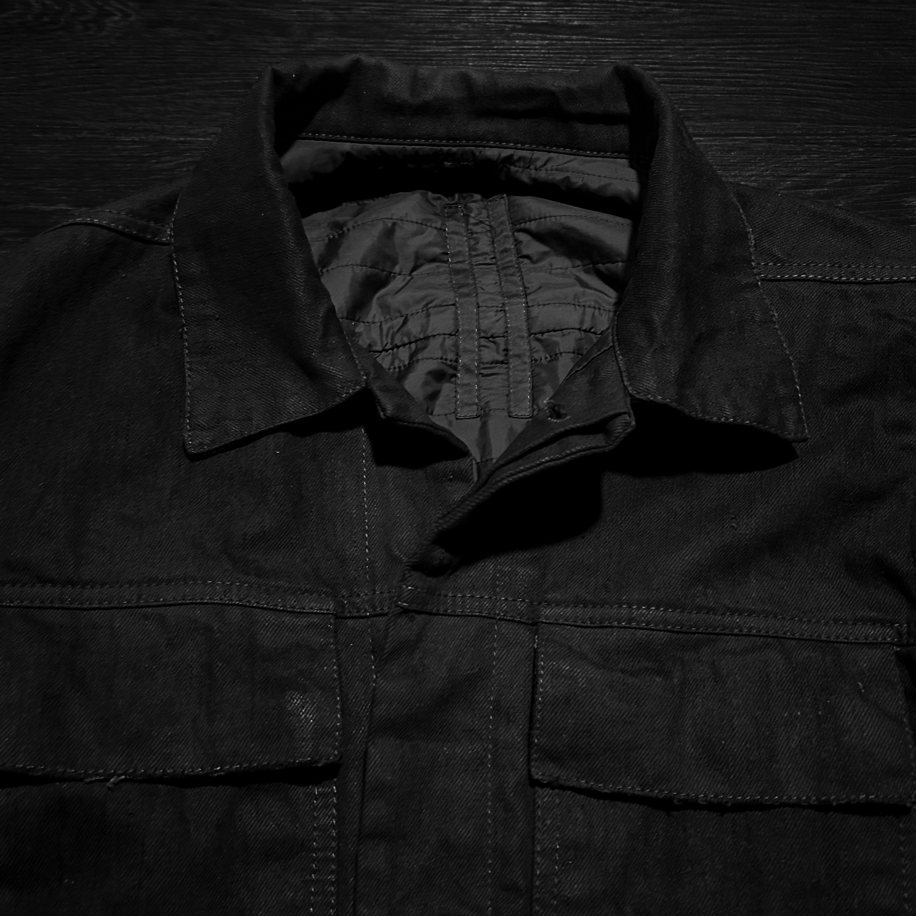 Rick Owens Rick Owens FW09 'Crust' Hybrid Leather Waxed Worker Jacket Size US L / EU 52-54 / 3 - 2 Thumbnail