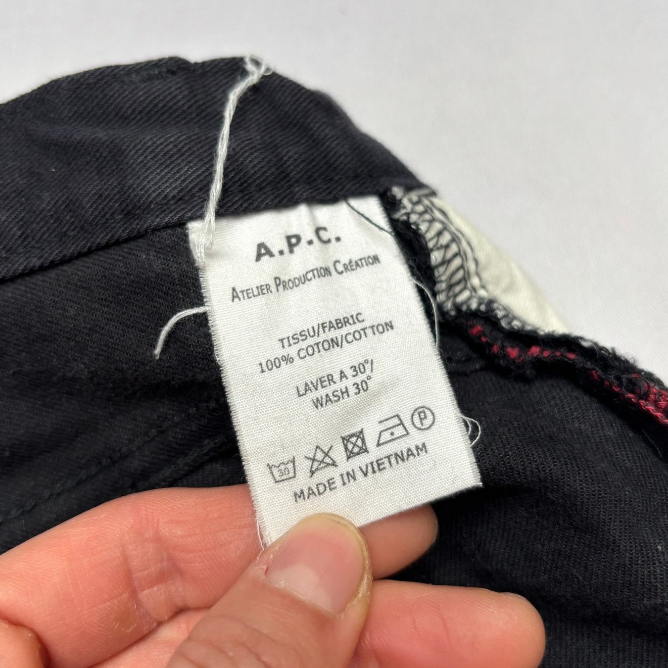 A.P.C. A.P.C. Rue Madame Paris Selvedge Jeans 28x27.5 Black Denim Size US 28 / EU 44 - 5 Thumbnail