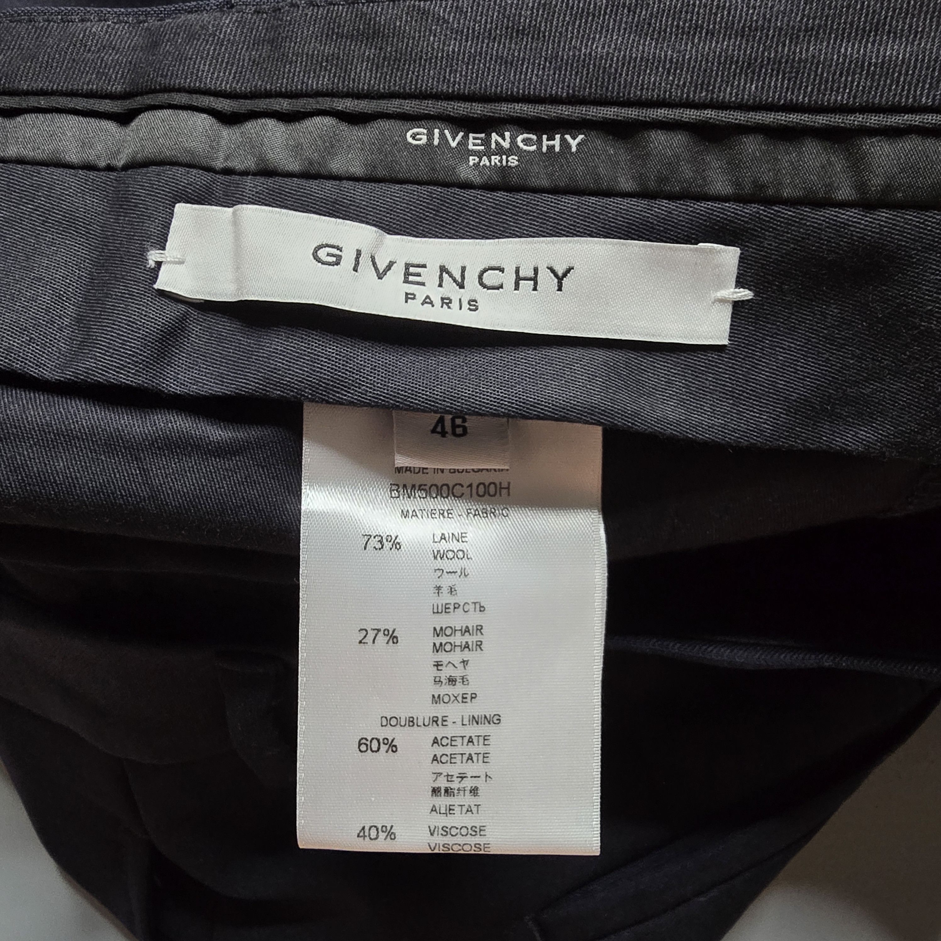 Givenchy Givenchy by Ricardo Tisci - Wool Mohair Slim Cut Trouser Size 36R - 7 Thumbnail