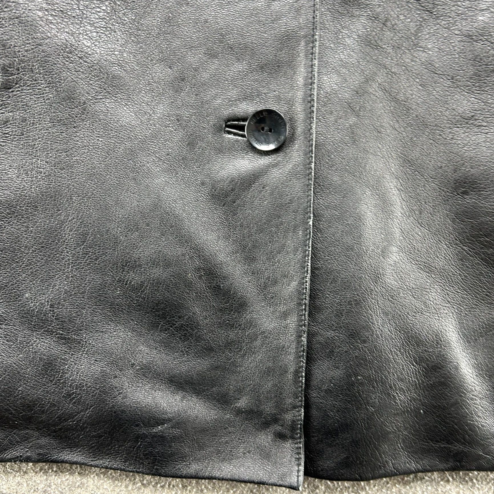 Vintage VINTAGE Wilsons Leather Coat Womens XL Black Pelle Studio Genuine Real Jacket Overcoat Mid-Length Paisley 90s Pockets Lined Outdoor Womens Size XL / US 12-14 / IT 48-50 - 6 Thumbnail
