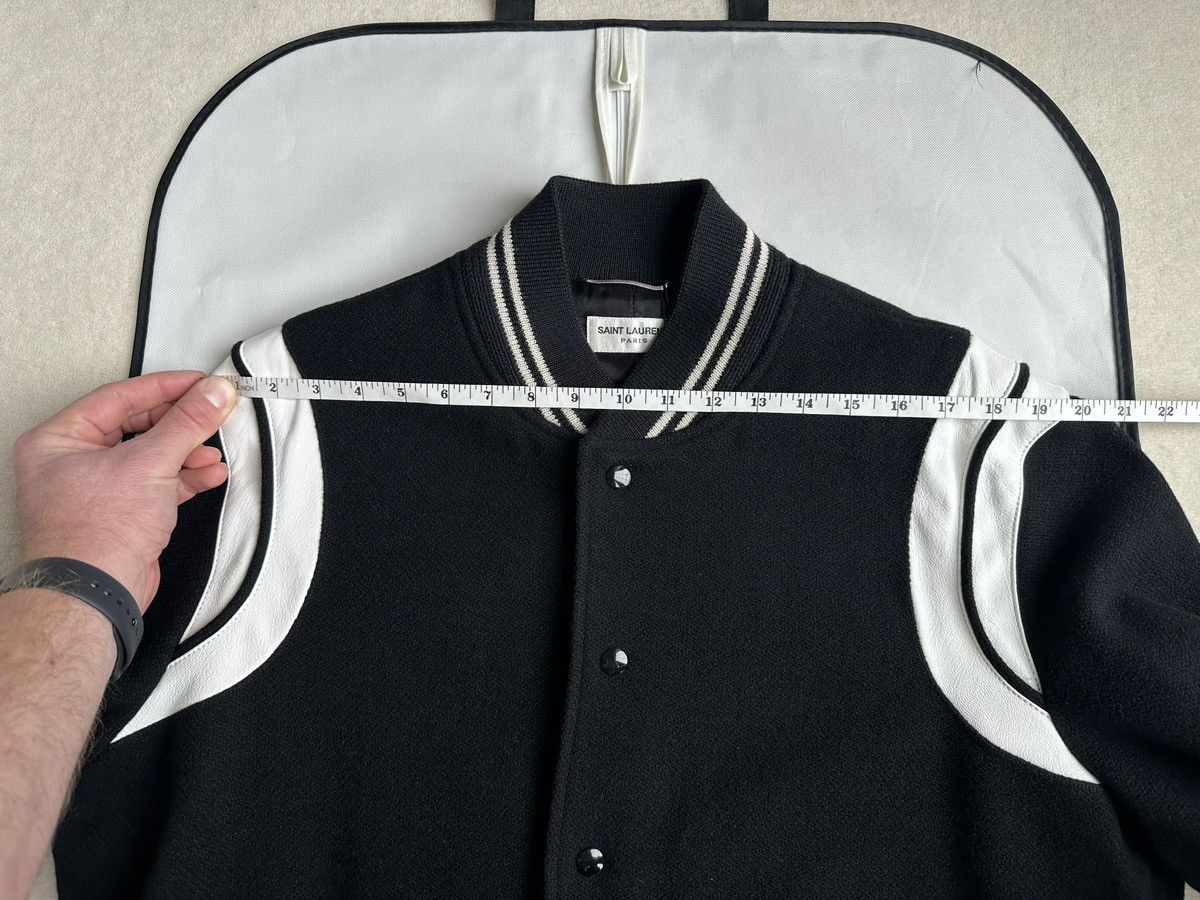 Saint Laurent Paris SS15 Saint Laurent classic black white teddy jacket 52 BNWT Size US L / EU 52-54 / 3 - 7 Thumbnail