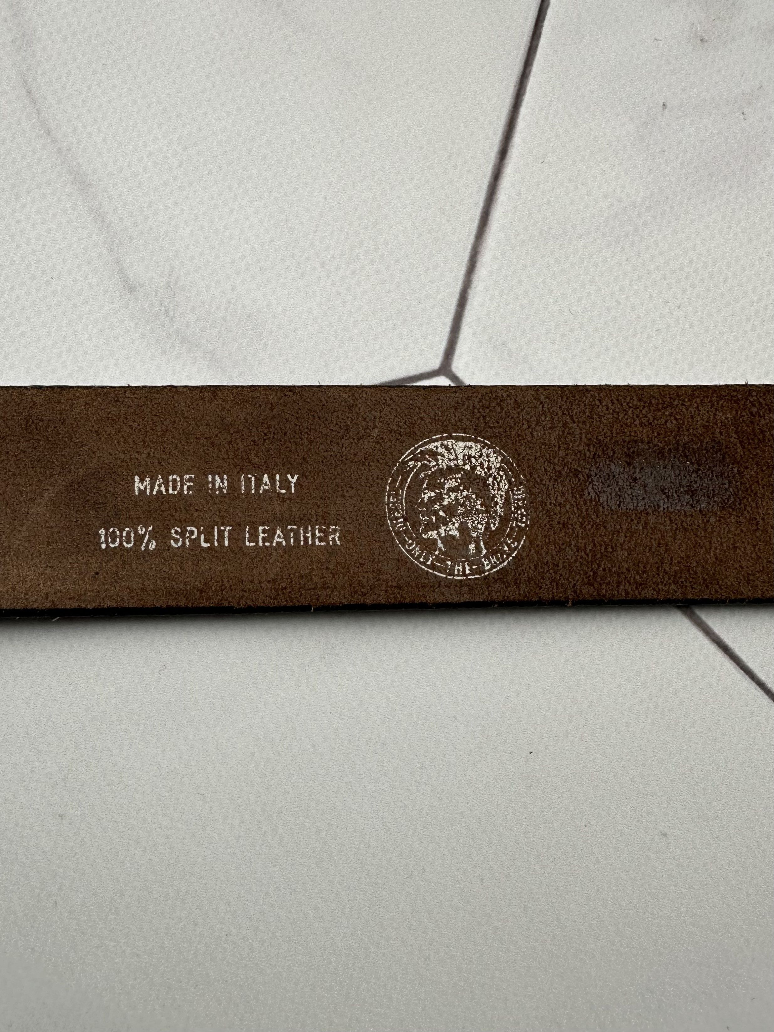 Diesel Diesel Vintage Leather Belt (B329) Size ONE SIZE - 4 Thumbnail