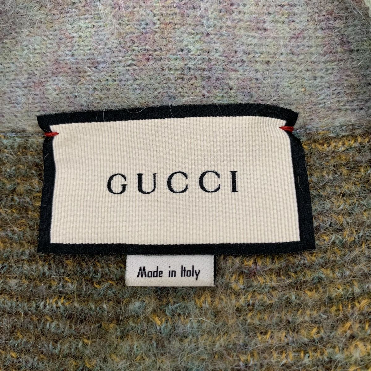 Gucci Gucci Colorblocked Plaid Mohair V-Neck Knit Cardigan Size XS / US 0-2 / IT 36-38 - 5 Thumbnail