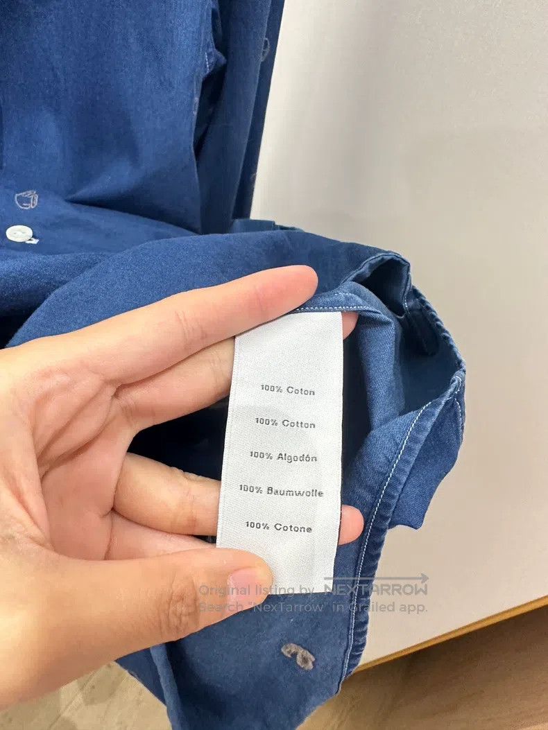 Hermes Hermes size 38 Embroidered Horse Denim Shirt Size M / US 6-8 / IT 42-44 - 4 Thumbnail